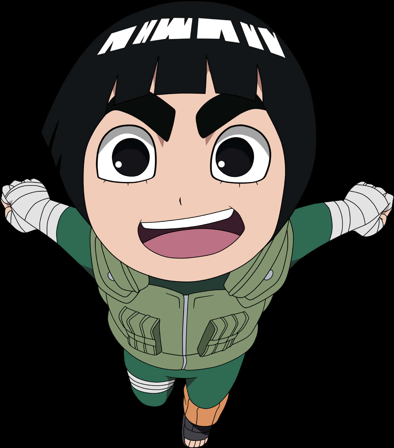 Rock Lee Anime-karakter glad positur Wallpapers