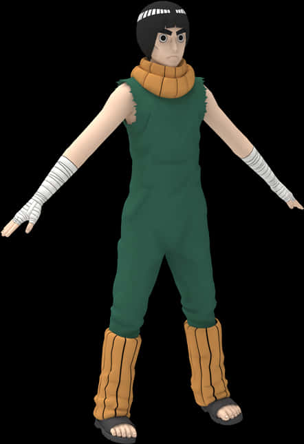 Rock Lee Anime Karakter Positur Wallpapers