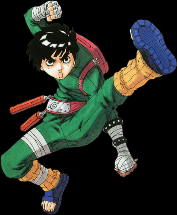Rock Lee Dynamisk Indtræden Wallpapers