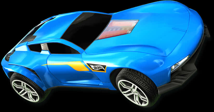 Rocket League Blå Bil Render Wallpapers