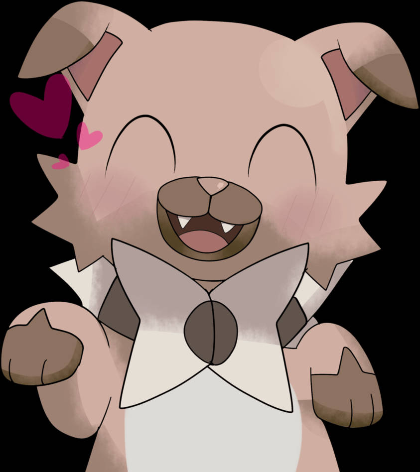 Rockruff glad rødmen Wallpapers