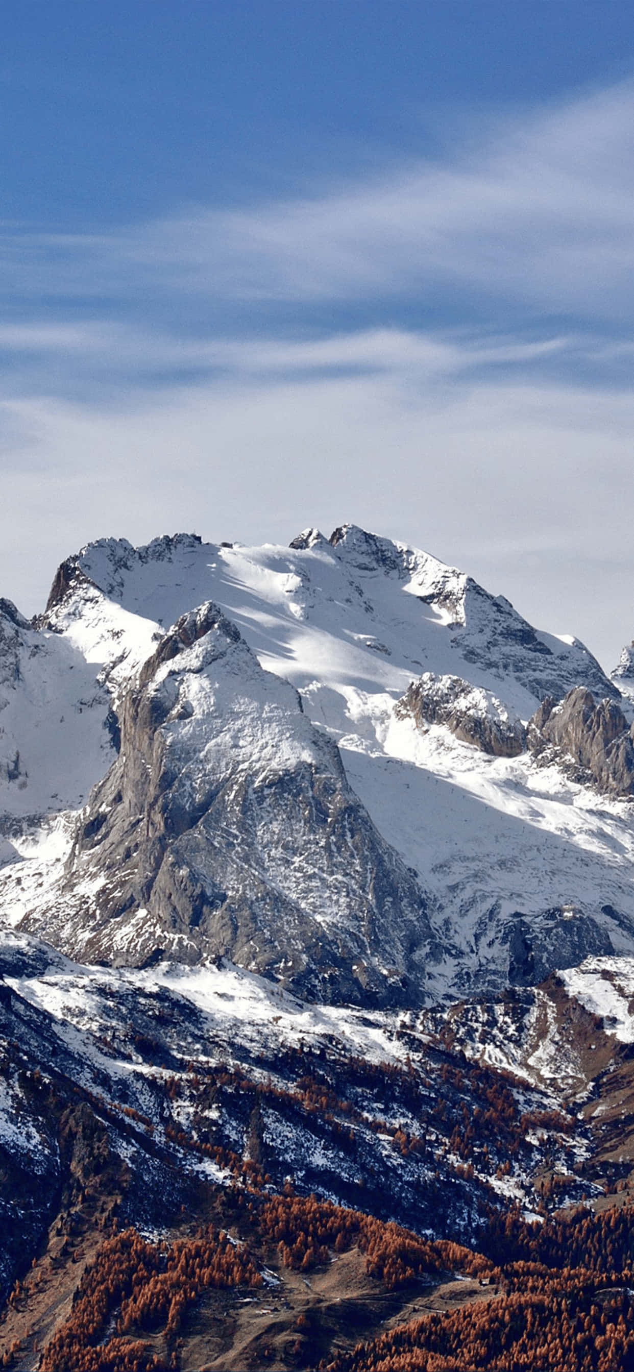 Rocky Mountain Peak iPhone XS Max Vinterbaggrund Wallpapers