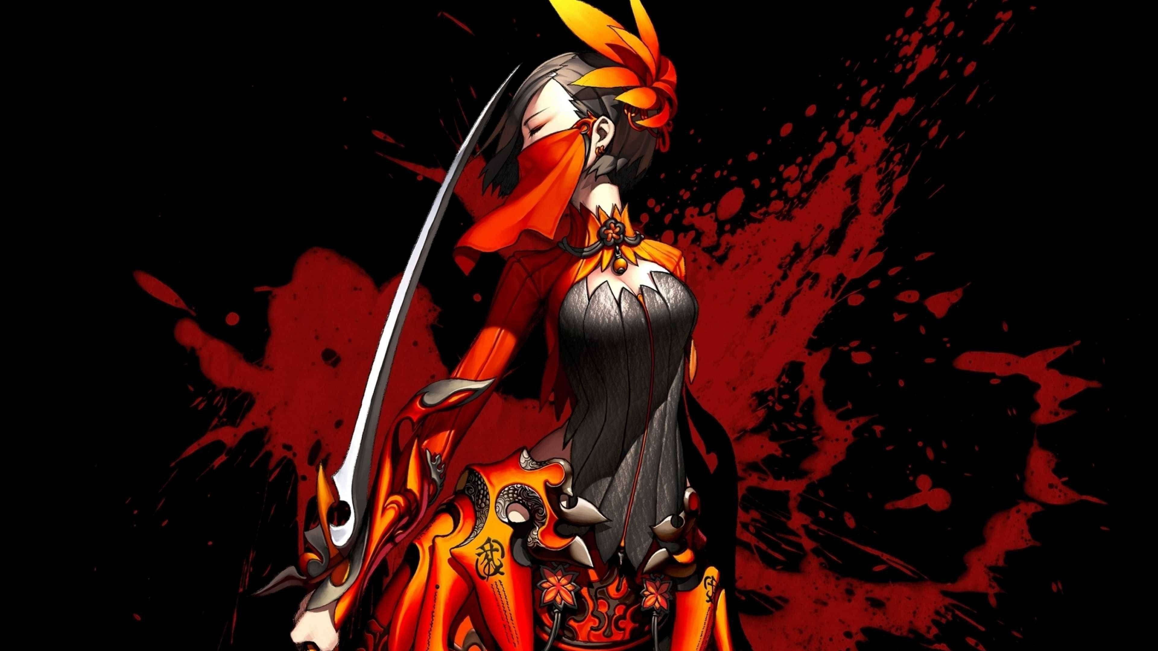 Rød Anime Finesse Wallpapers