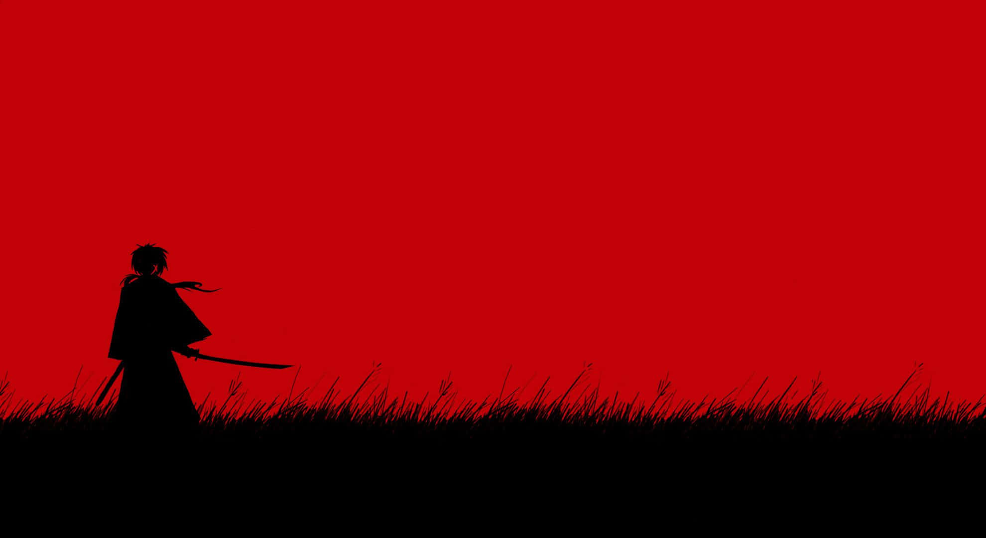 Rød Gaming Samurai Wallpapers