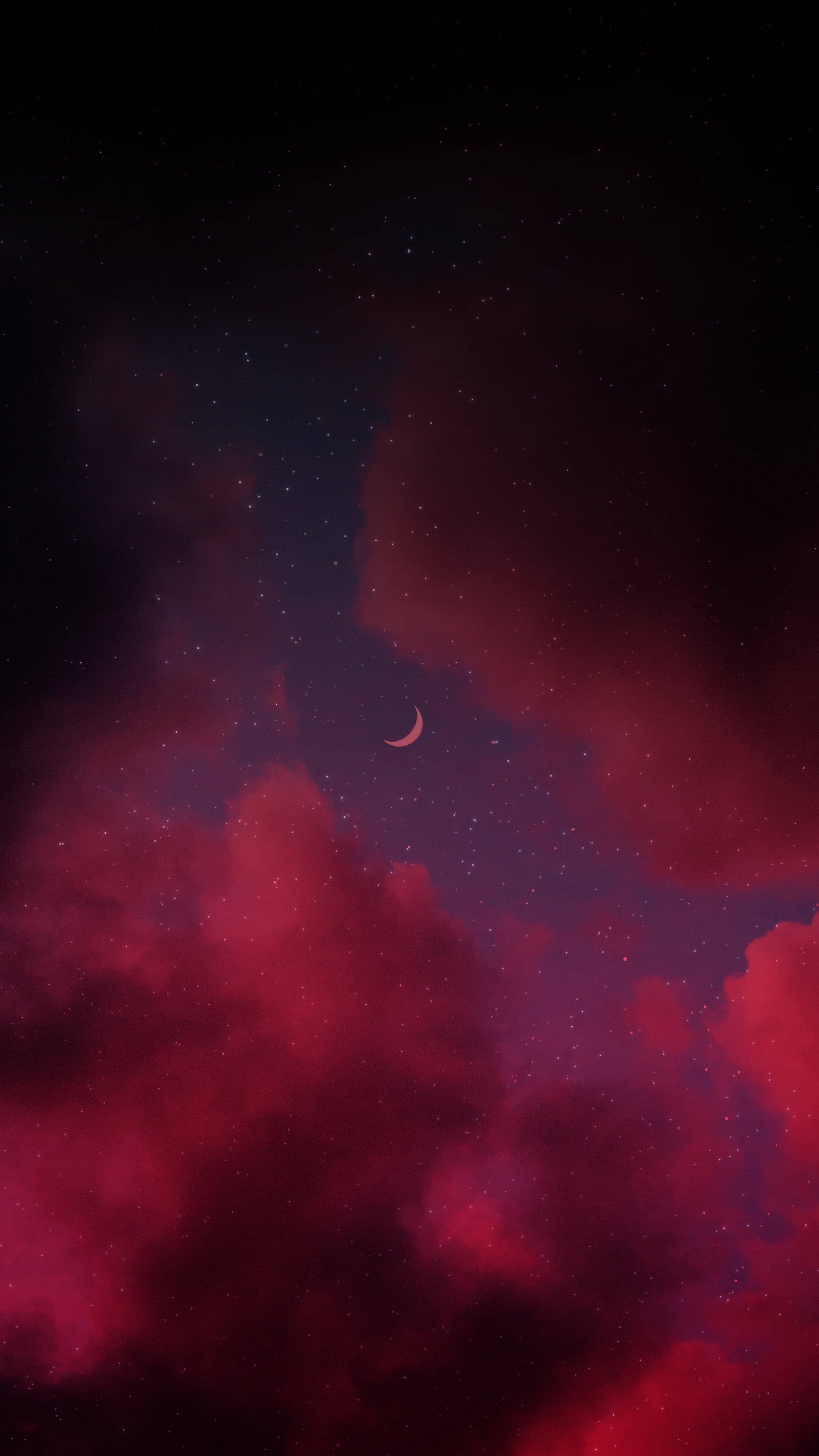 Rød halvmåne stjernenat Wallpapers