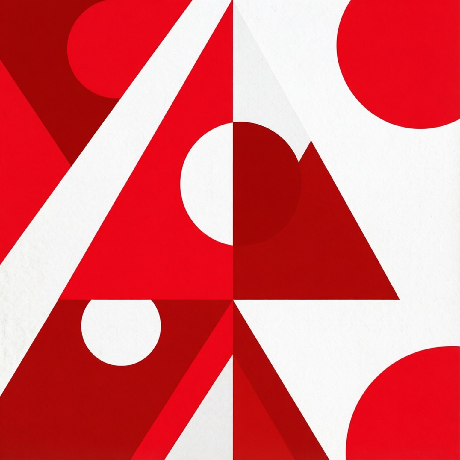 Rød Hvid Geometri Wallpapers