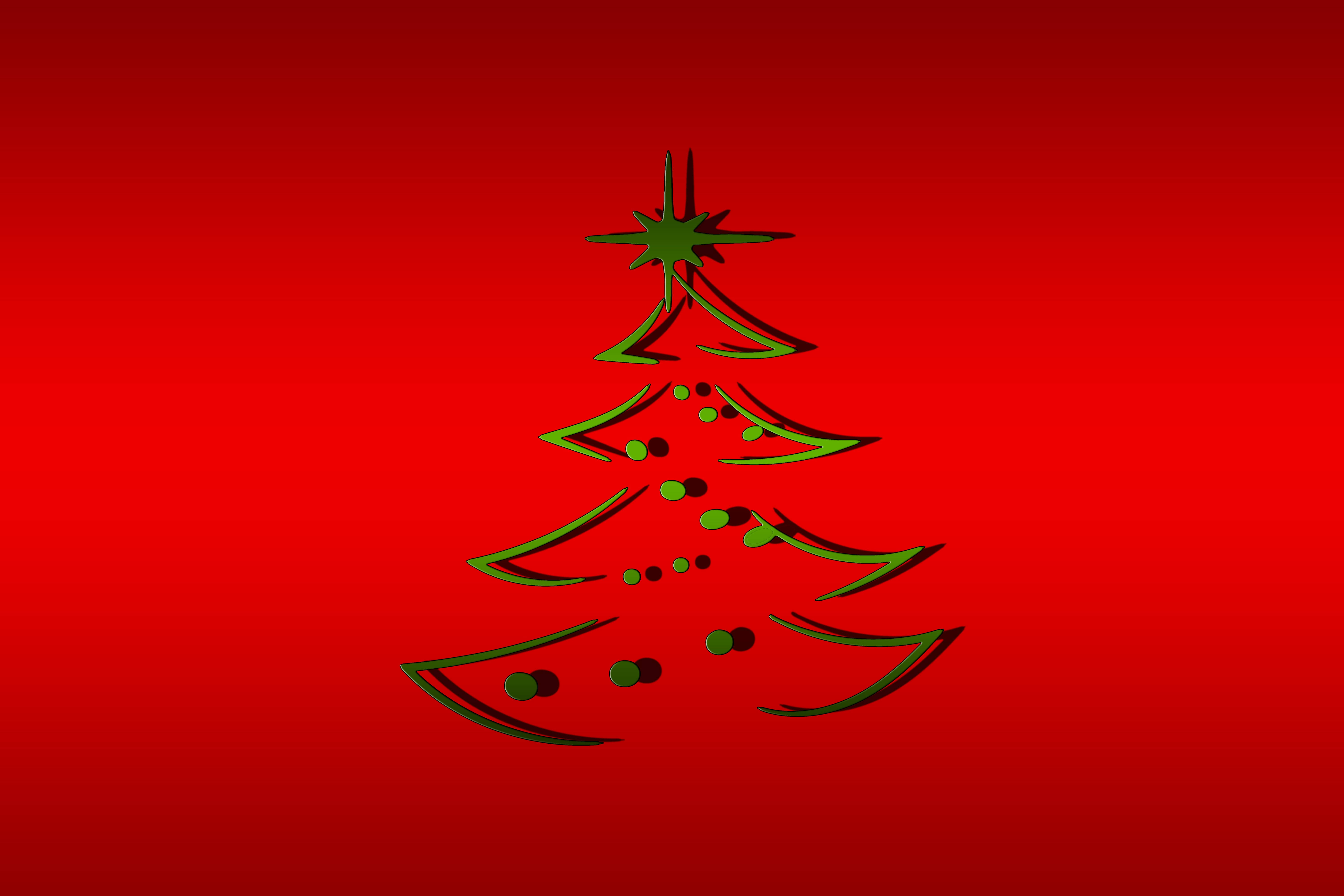 Rød juletræsgrafik Wallpapers