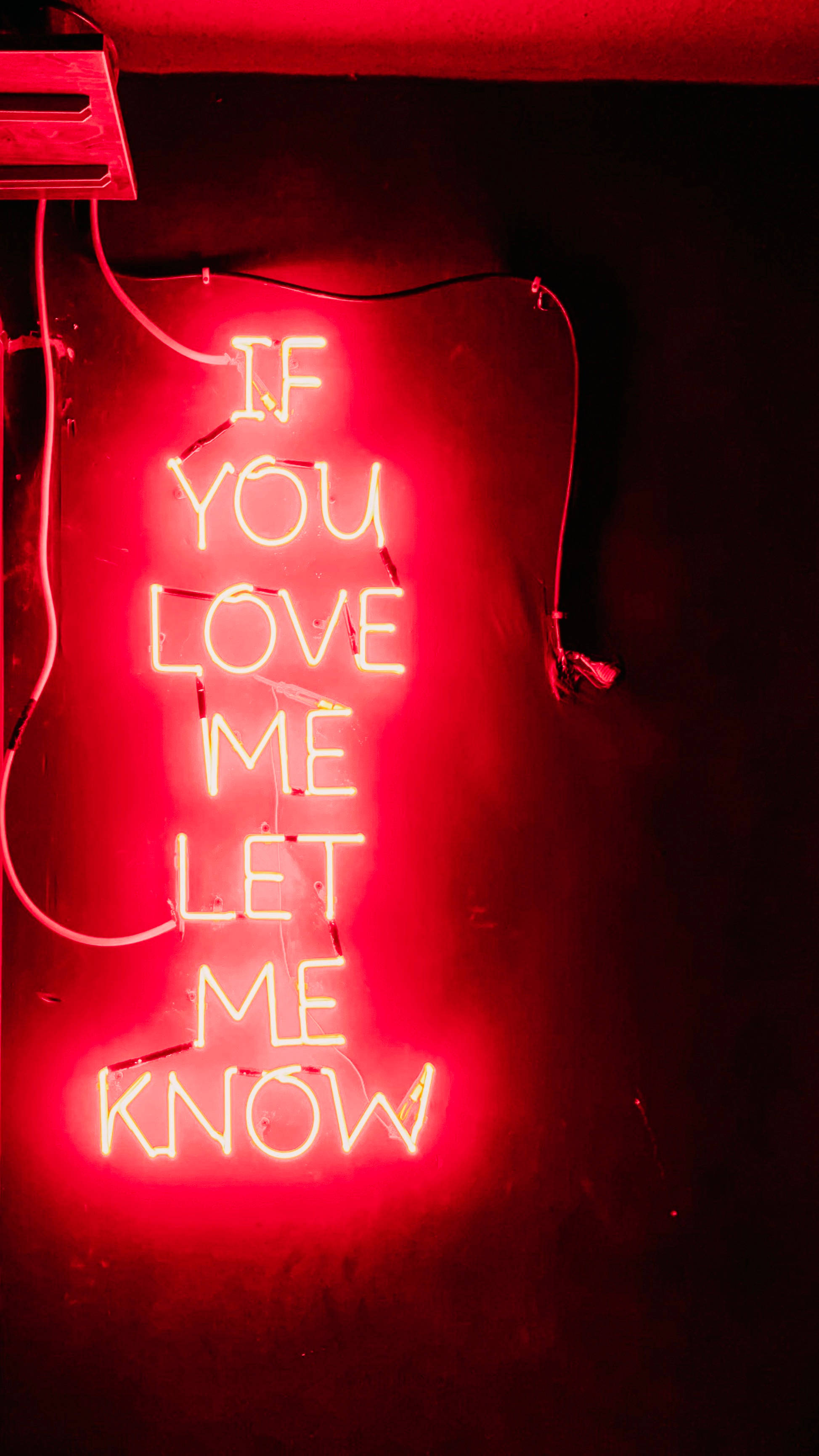 Rød Neonskilt iPhone 6 Wallpapers