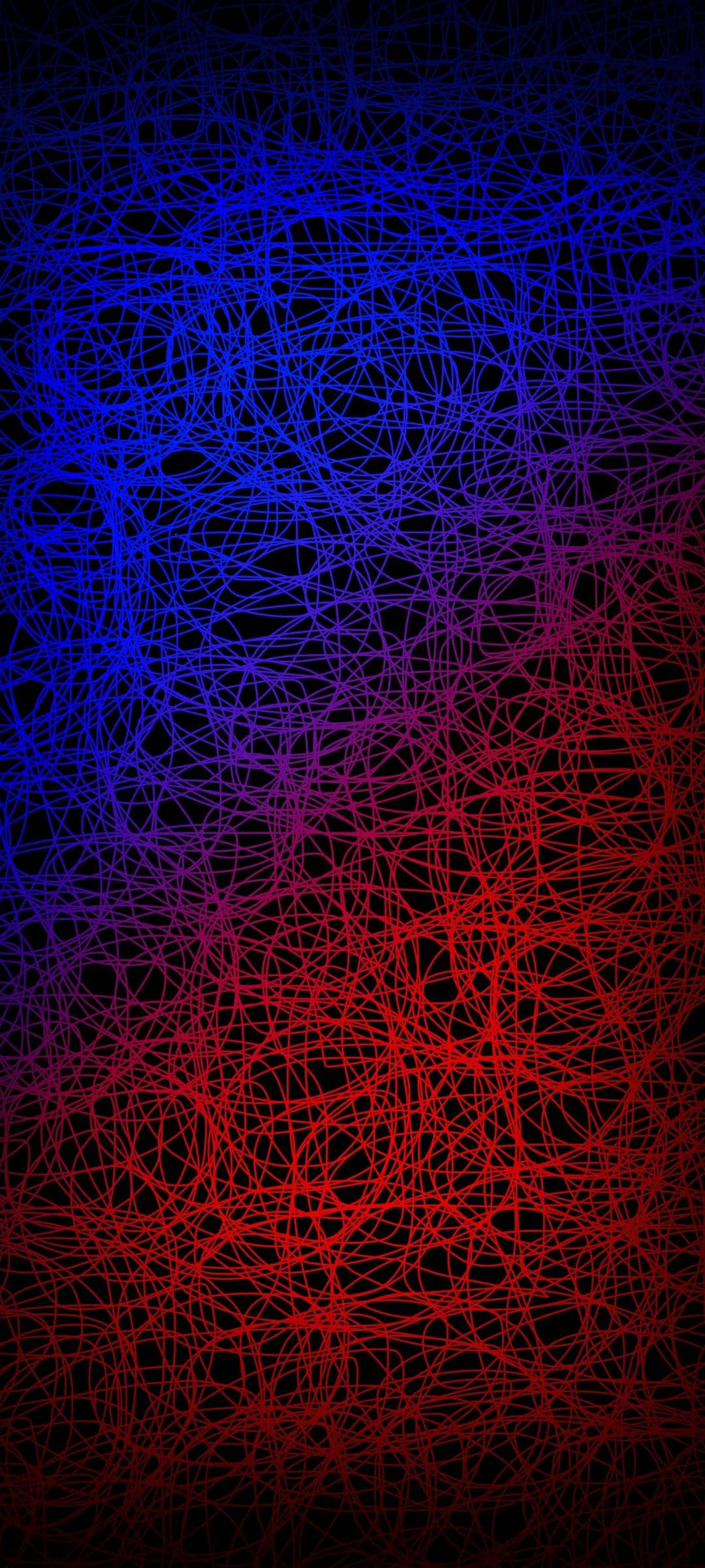 Rød og blå kradset kunst Wallpapers