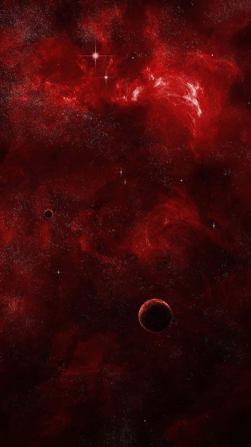 Rød rumplanet nedenunder Wallpapers