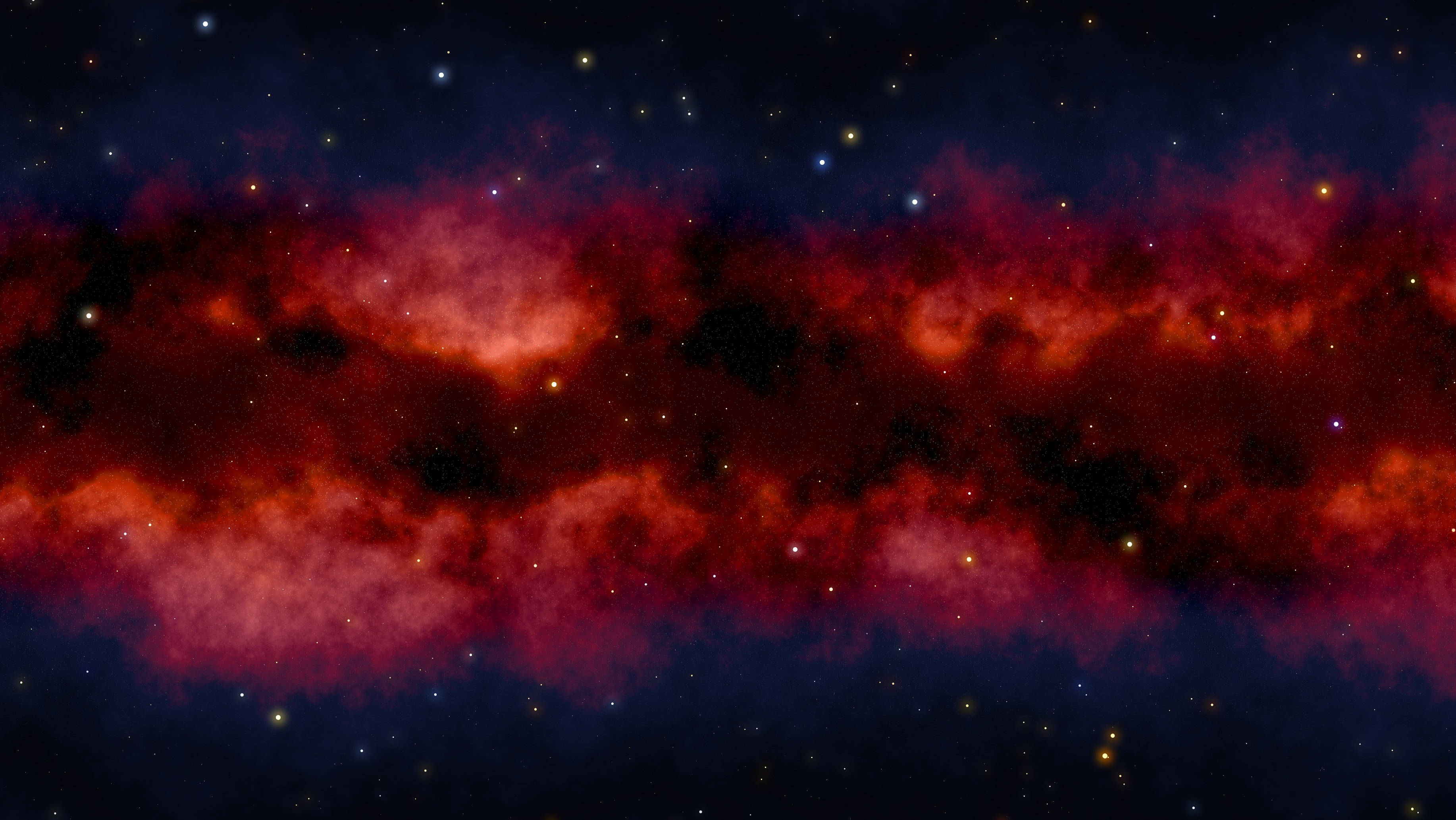 Røde galakser i det ydre rum Wallpapers