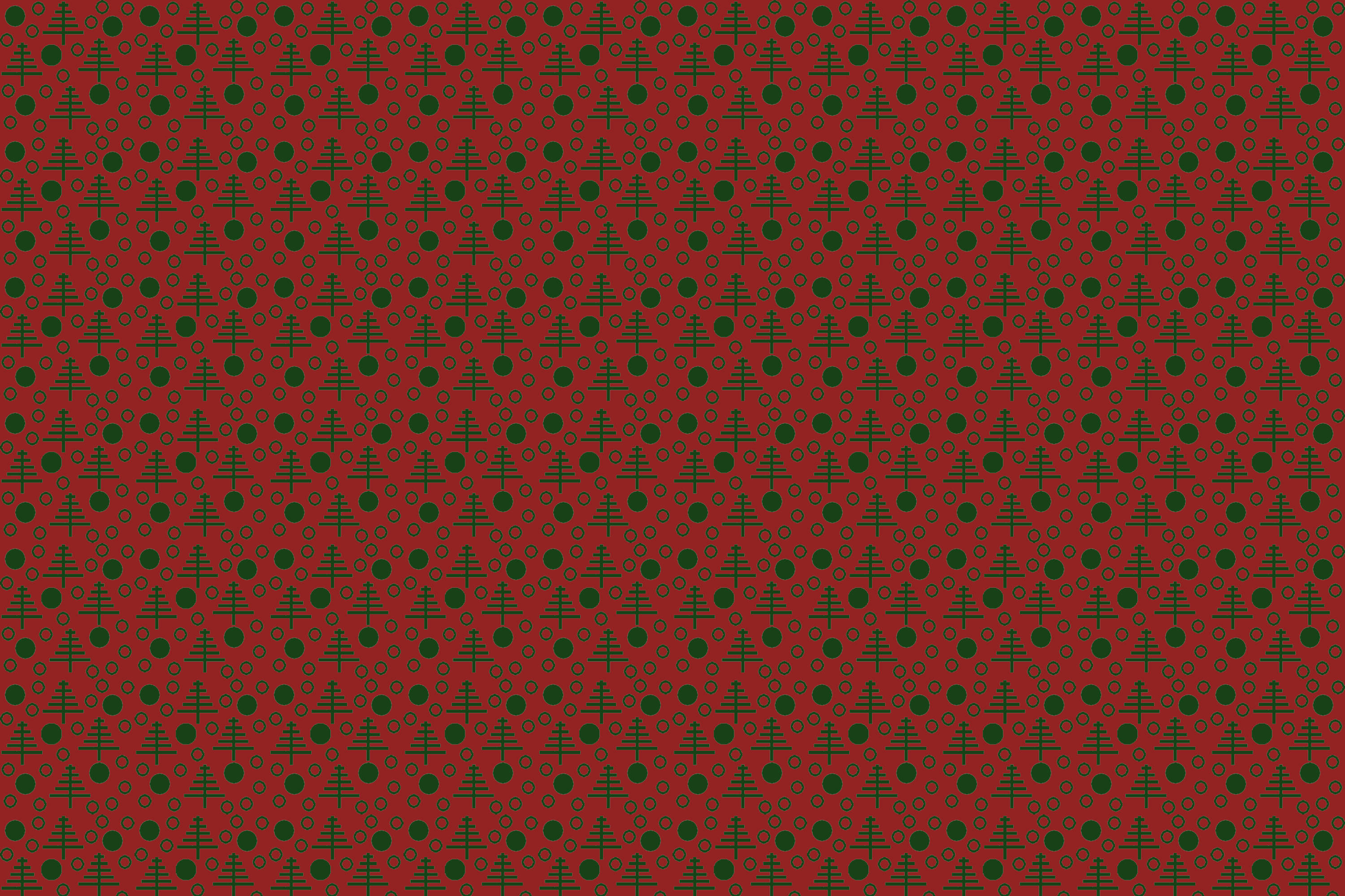 Rødt julemønster Wallpapers