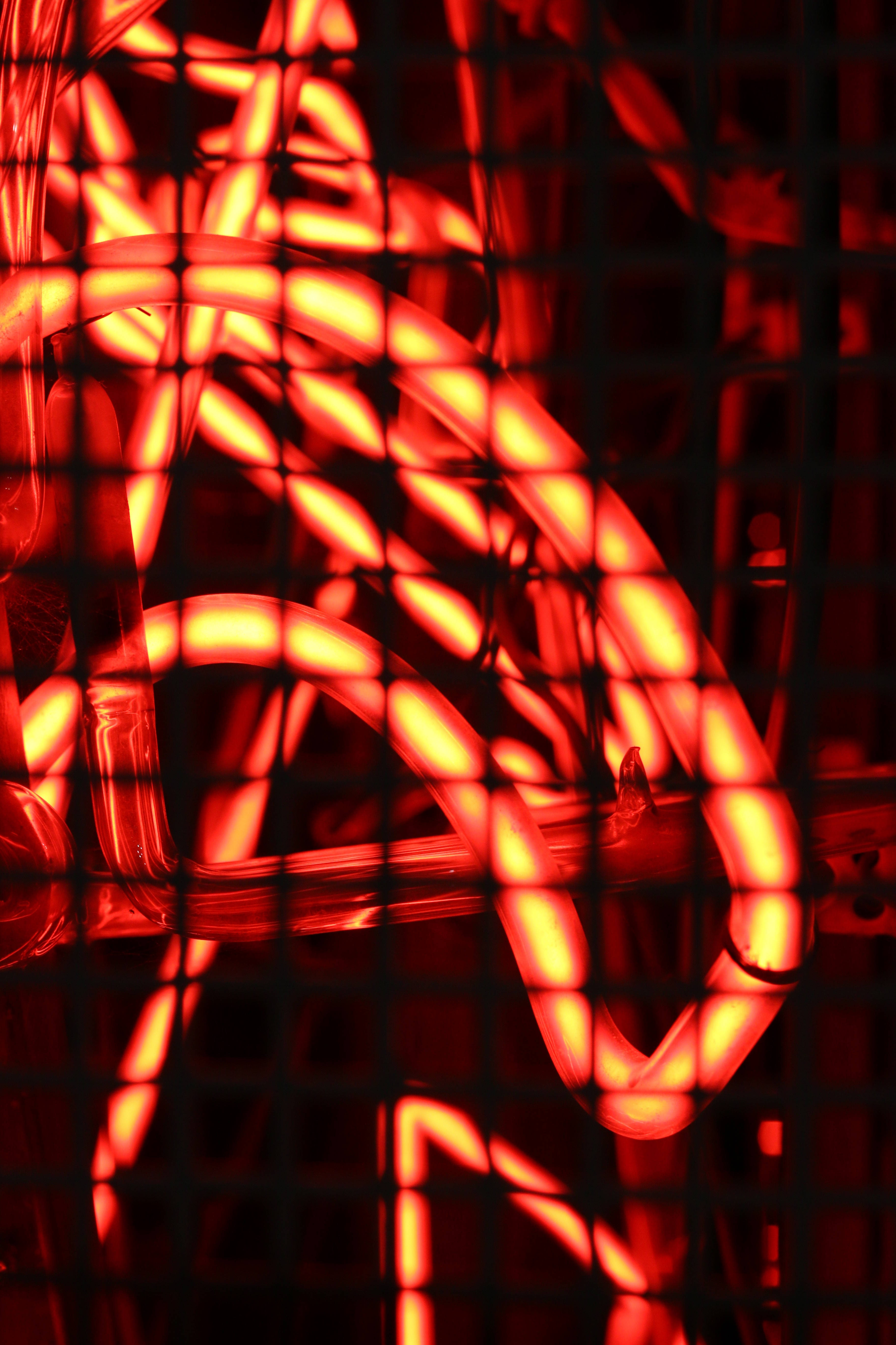 Rødt Neon Net Wallpapers
