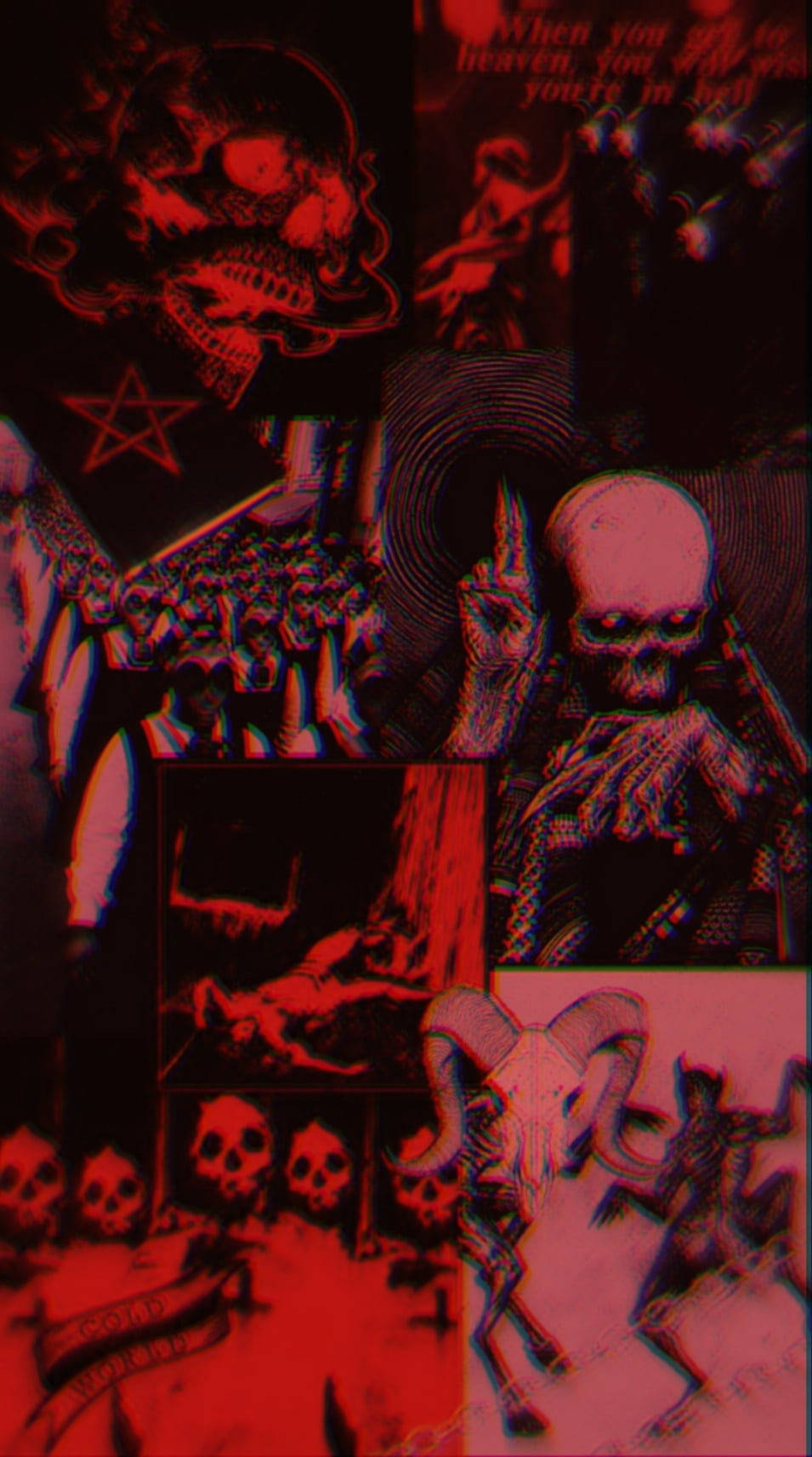 Rødt Uhyggeligt Alt-æstetik Wallpapers