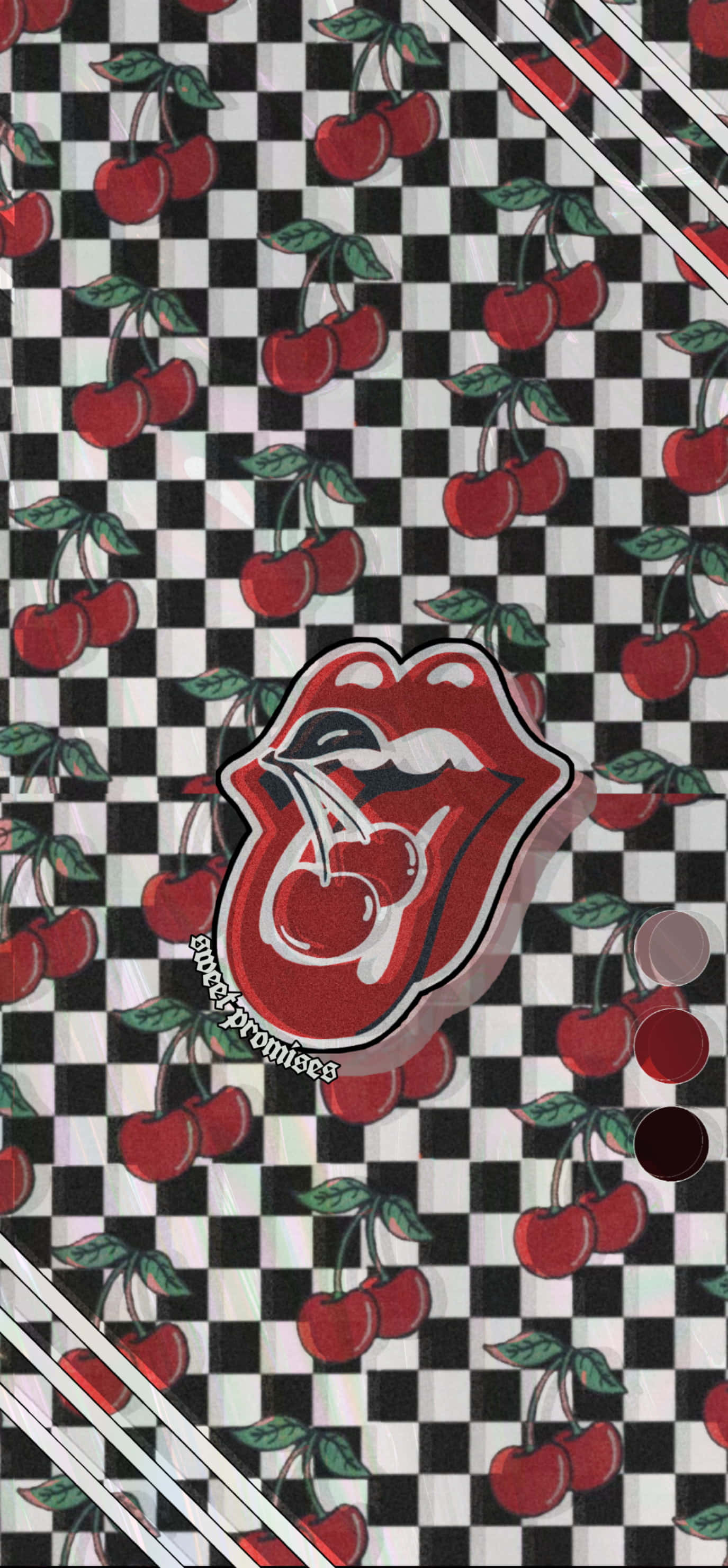 rolling stones kirsebær ternet ternet ternet Wallpapers