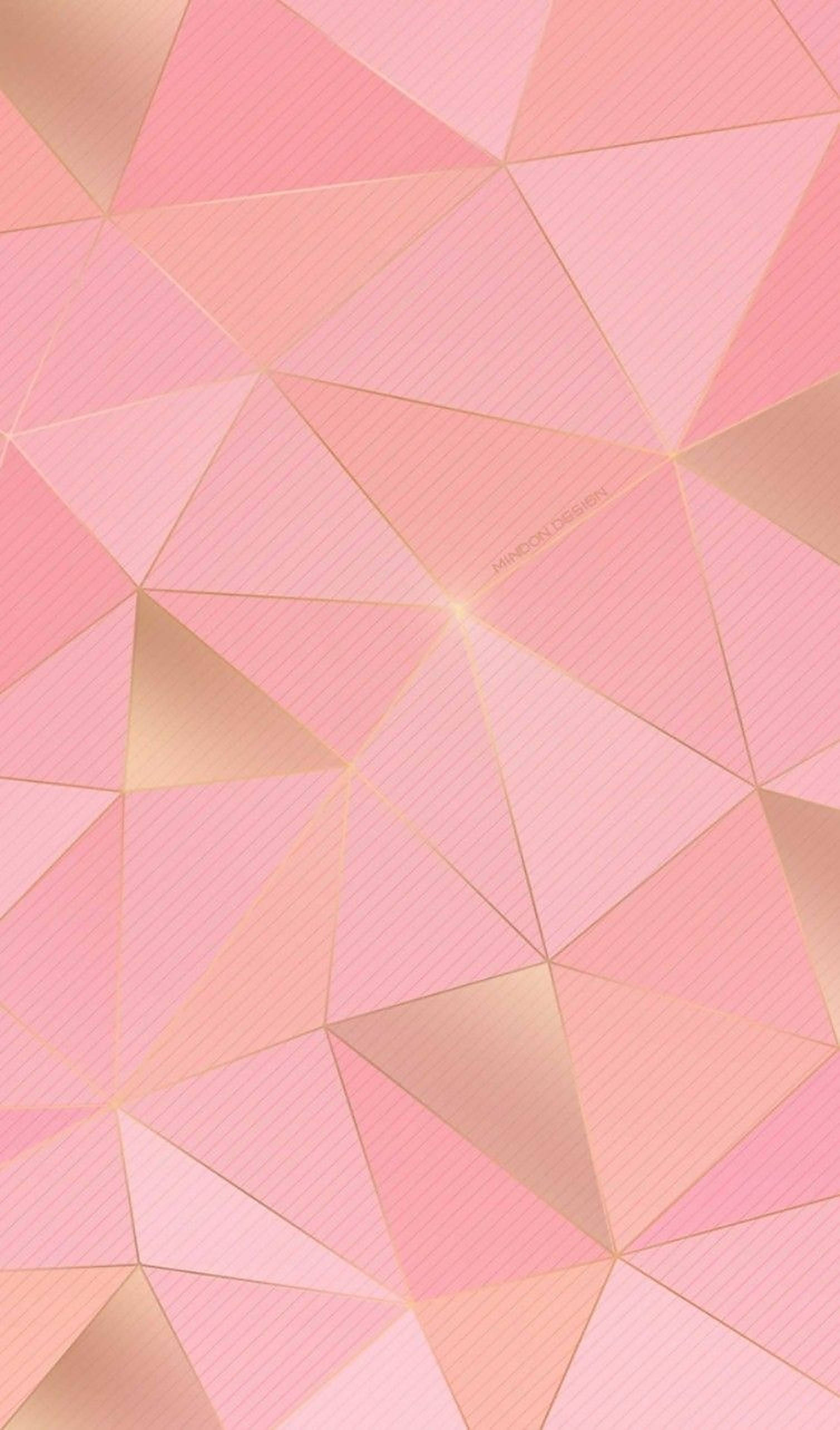 Rosaguld æstetisk geometrisk design Wallpapers