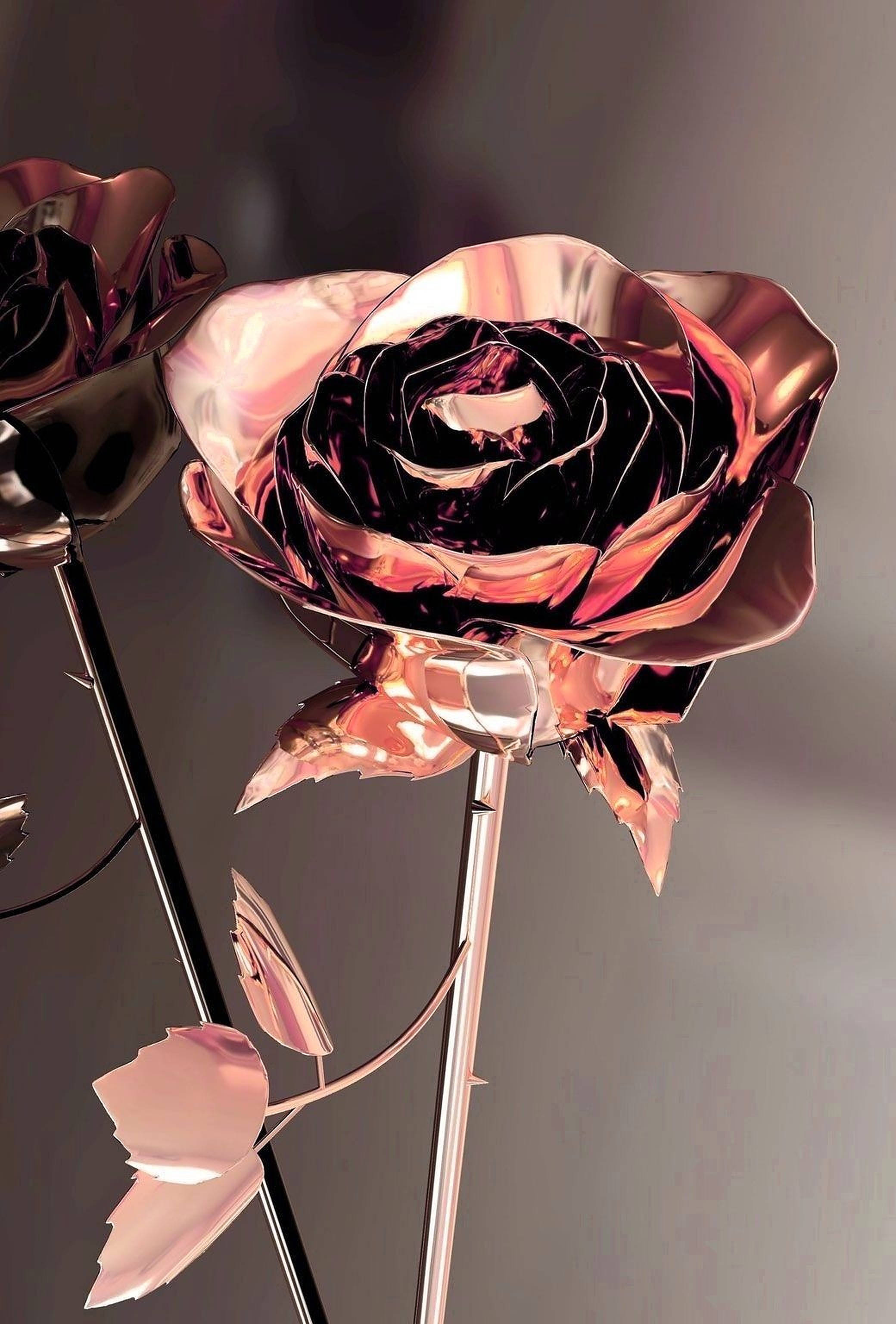 Rosaguld æstetisk metal fotografi Wallpapers