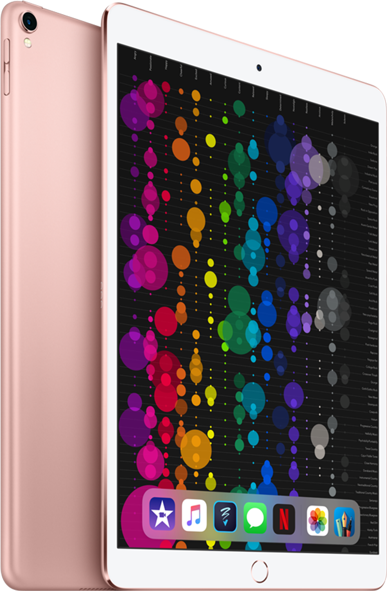 Rose Goldi Pad Pro med farverig skærm Wallpapers