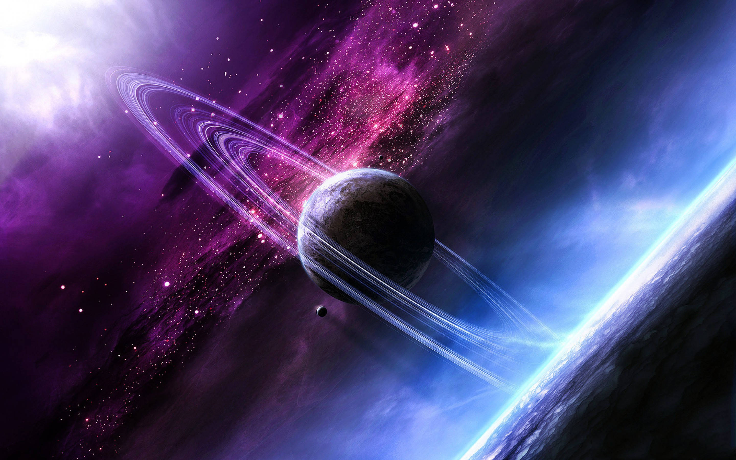 Rumæstetisk planet Saturn Wallpapers