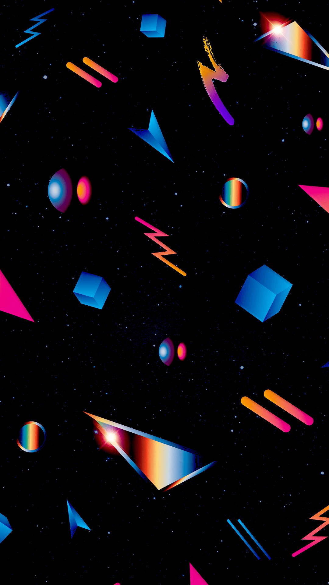 Rumæstetiske retroformer Wallpapers