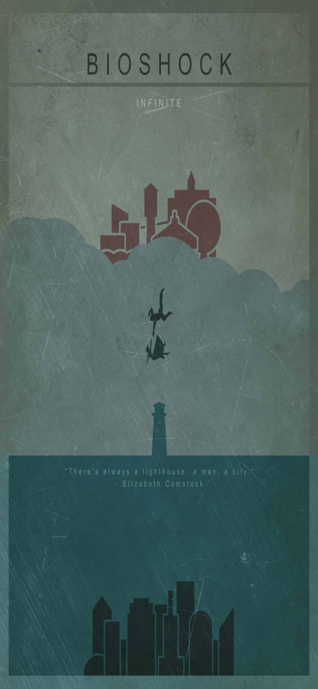 Rustikt Tema iPhone Xs Max Bioshock Infinite Baggrund Wallpapers
