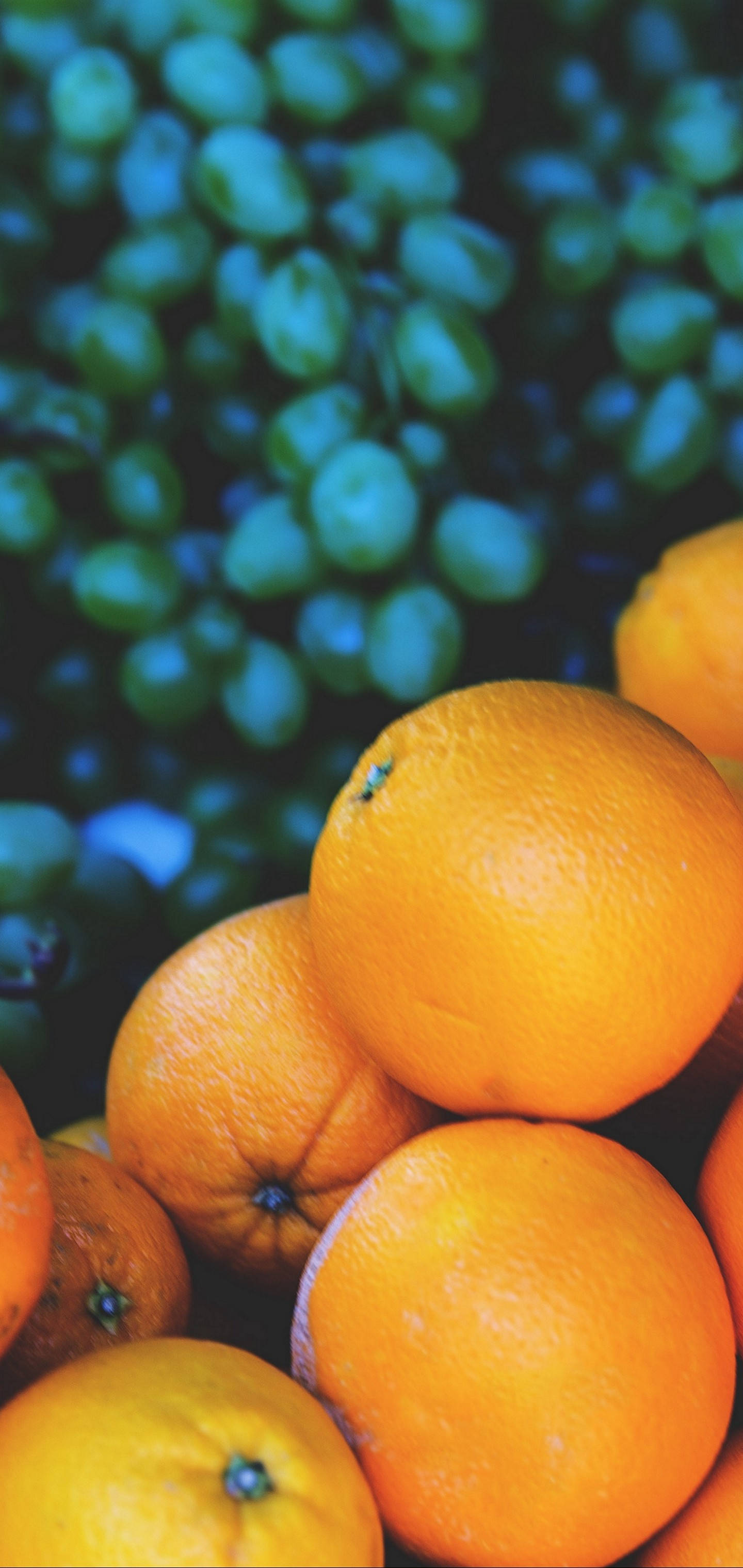 S10 Appelsiner og Druer Wallpapers
