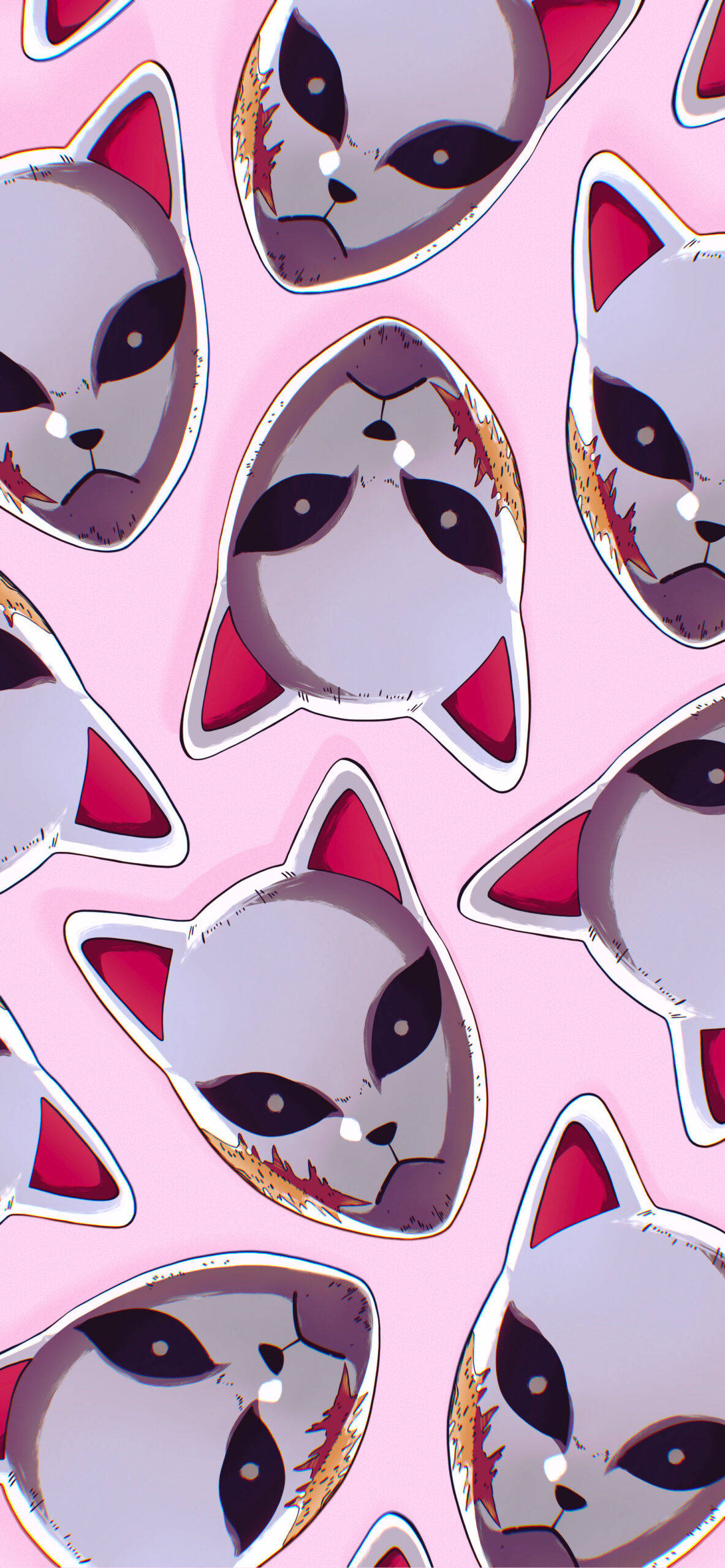 Sabito Demon Slayer Maske Pink Plakat Wallpapers