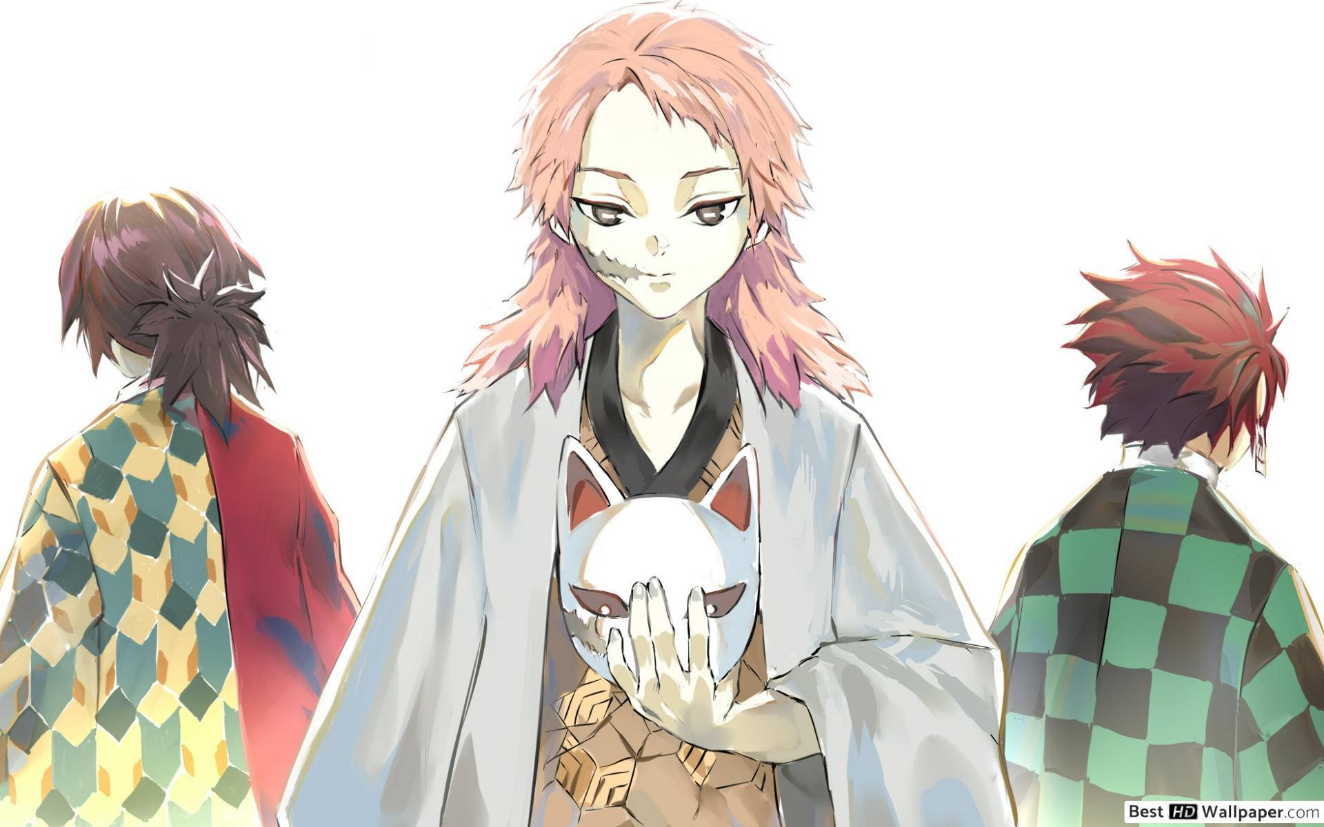 Sabito med Giyu og Tanjiro Wallpapers