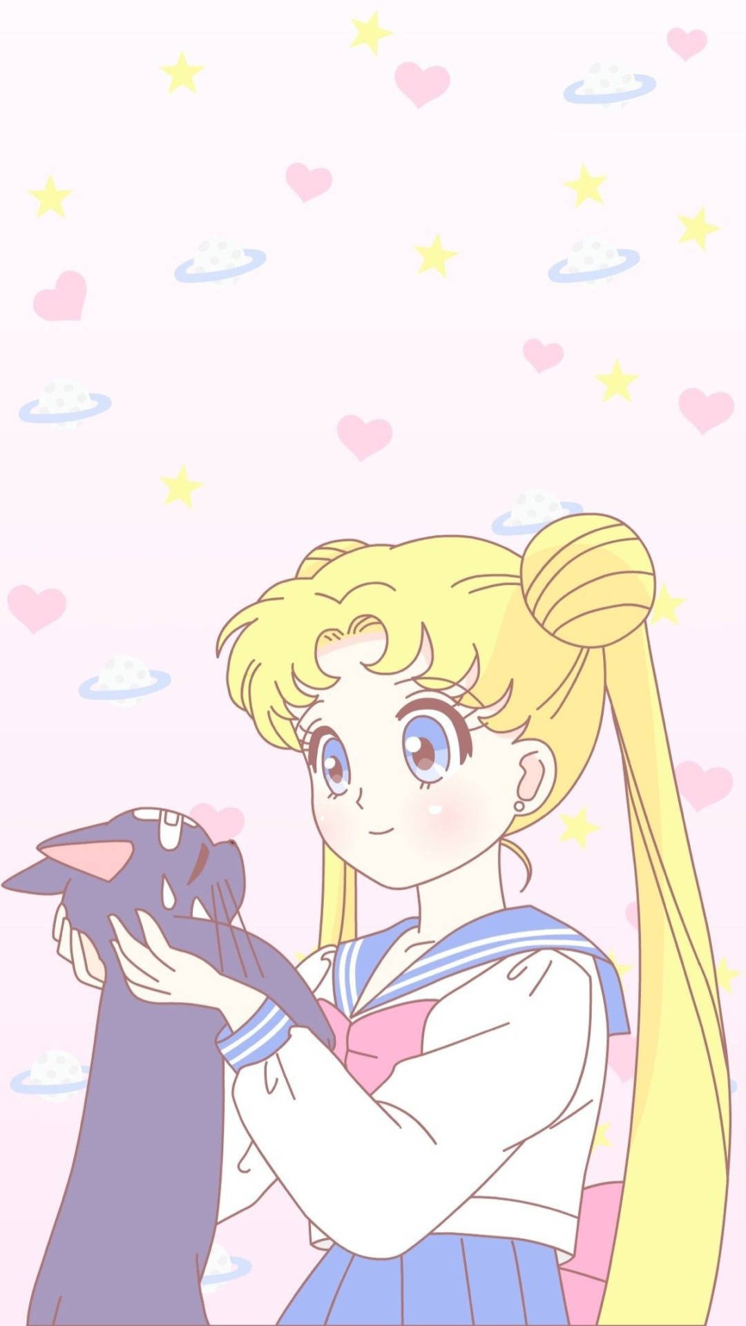 Sailor Moon kat æstetisk pink anime Wallpapers