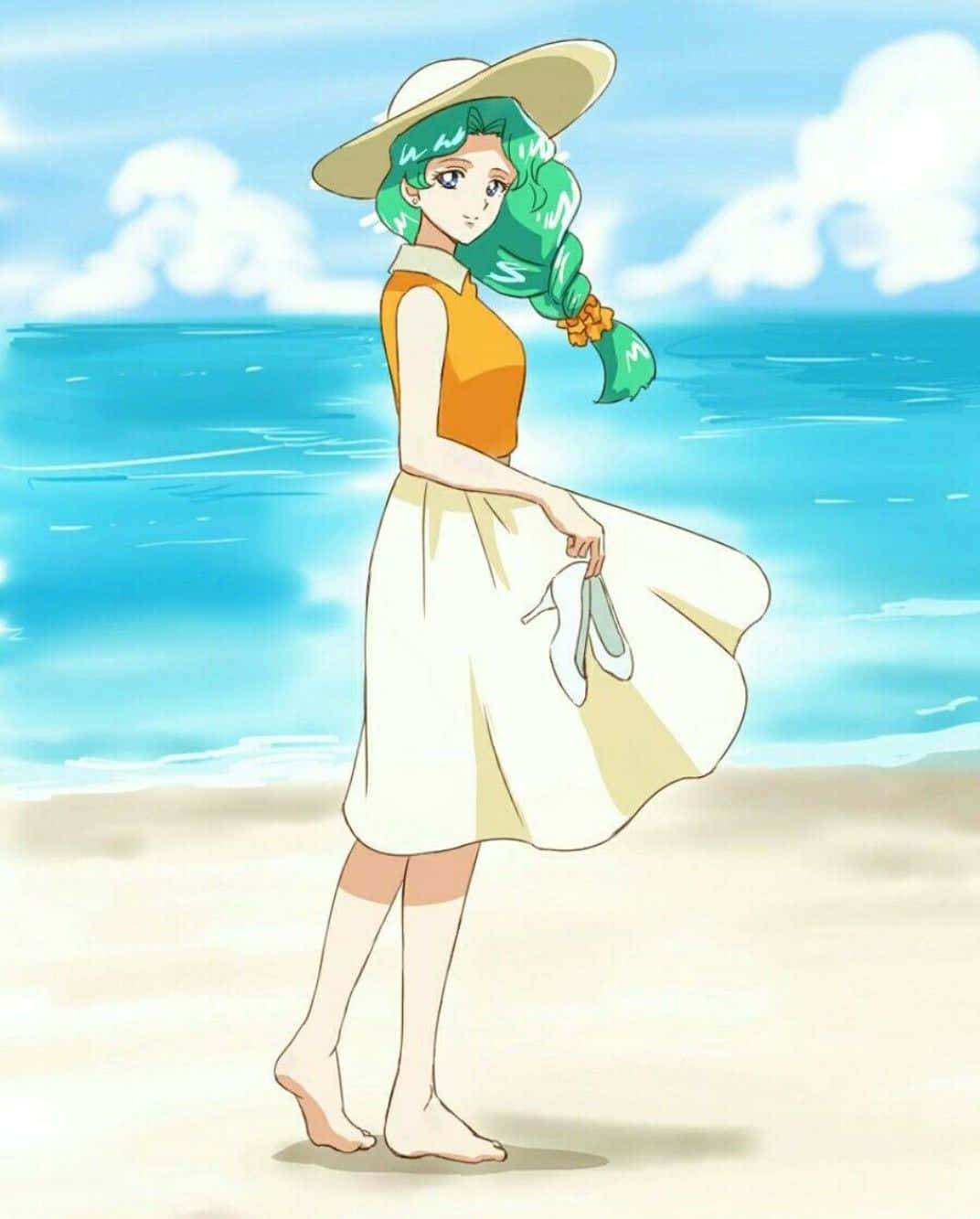 Sailor Neptune i fuldt kampudstyr Wallpapers