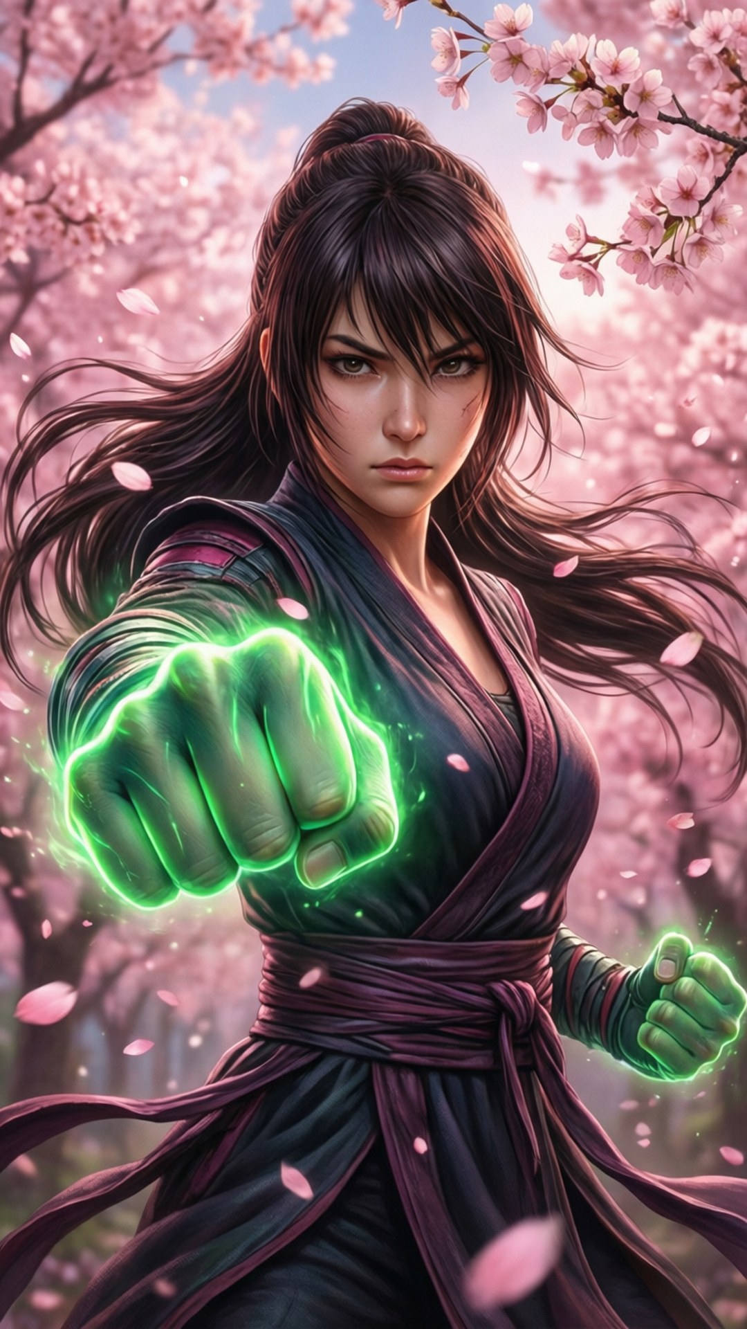Sakura Kirsebærblomst Knytnæve Wallpapers