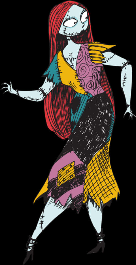 Sally fra The Nightmare Before Christmas illustration Wallpapers