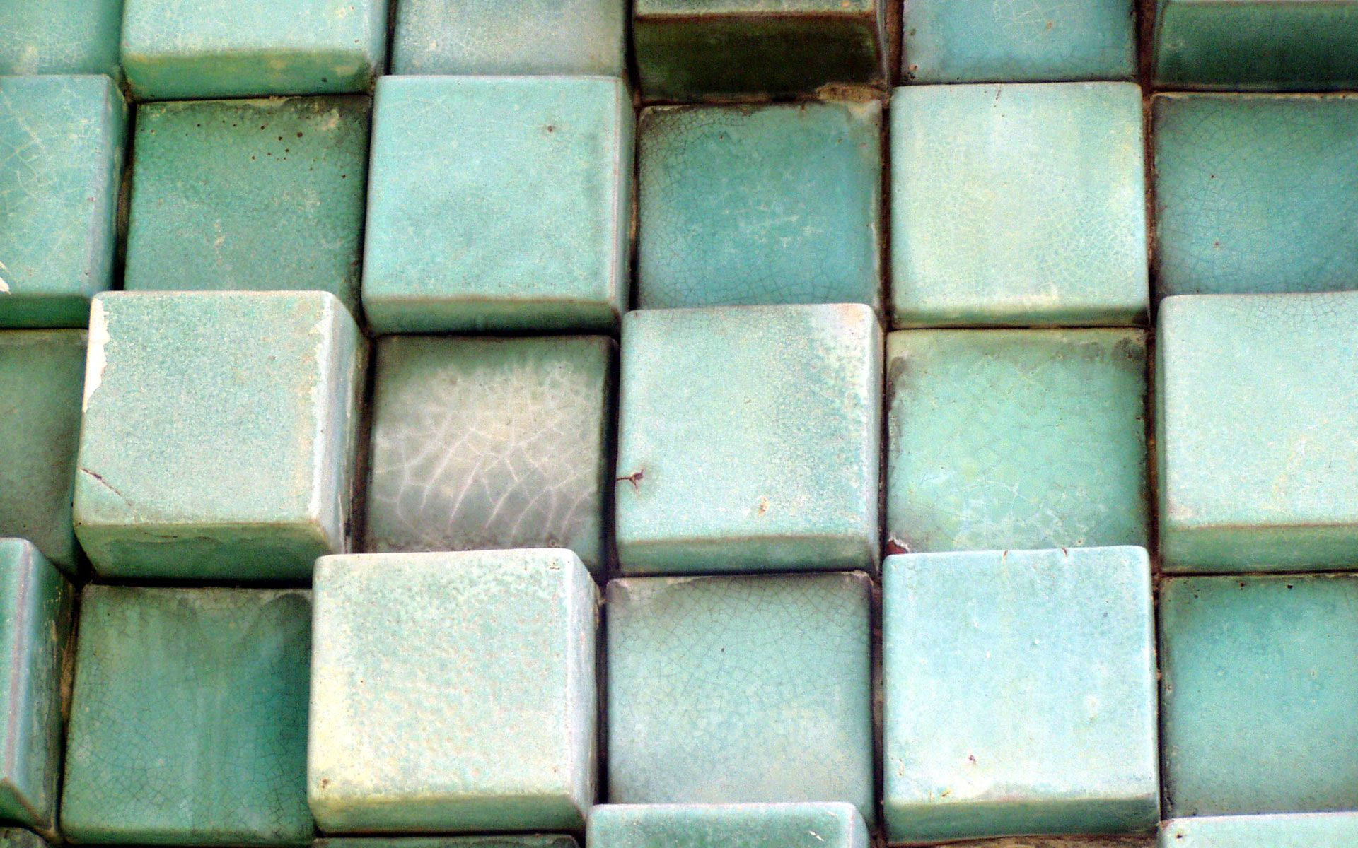 Salviegrønne æstetiske blokke Wallpapers
