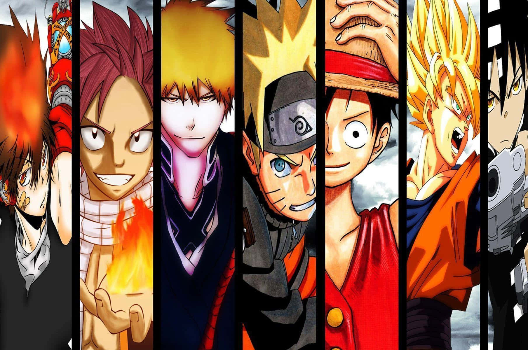 "Samler anime-fans over hele verden—high-fiving venner, fjender og allierede!" Wallpapers