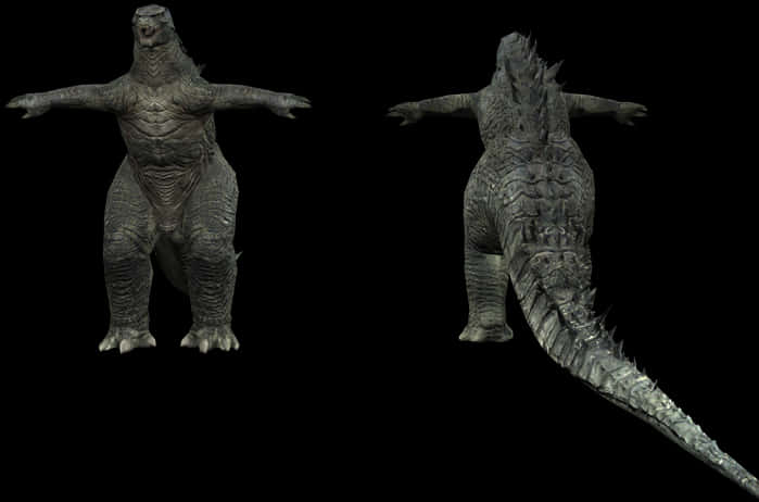 Sammenligning af 3D-modeller af Godzilla Wallpapers