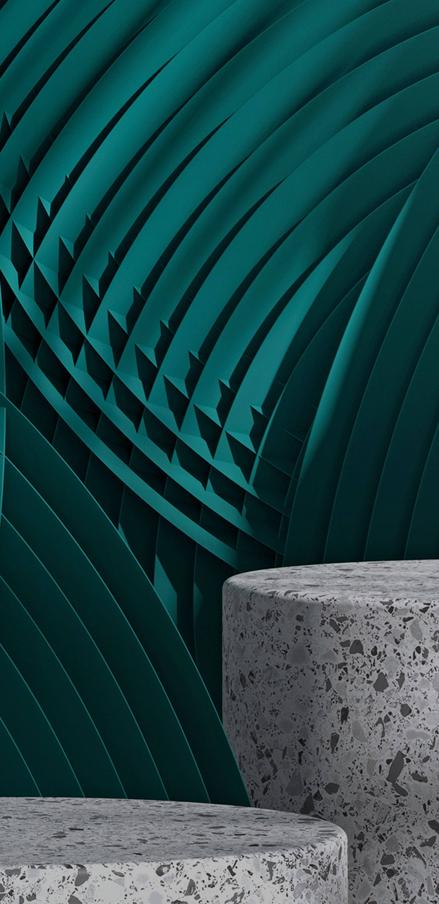 Samsung A51 Marmorplatforme Grøn Æstetik Wallpapers