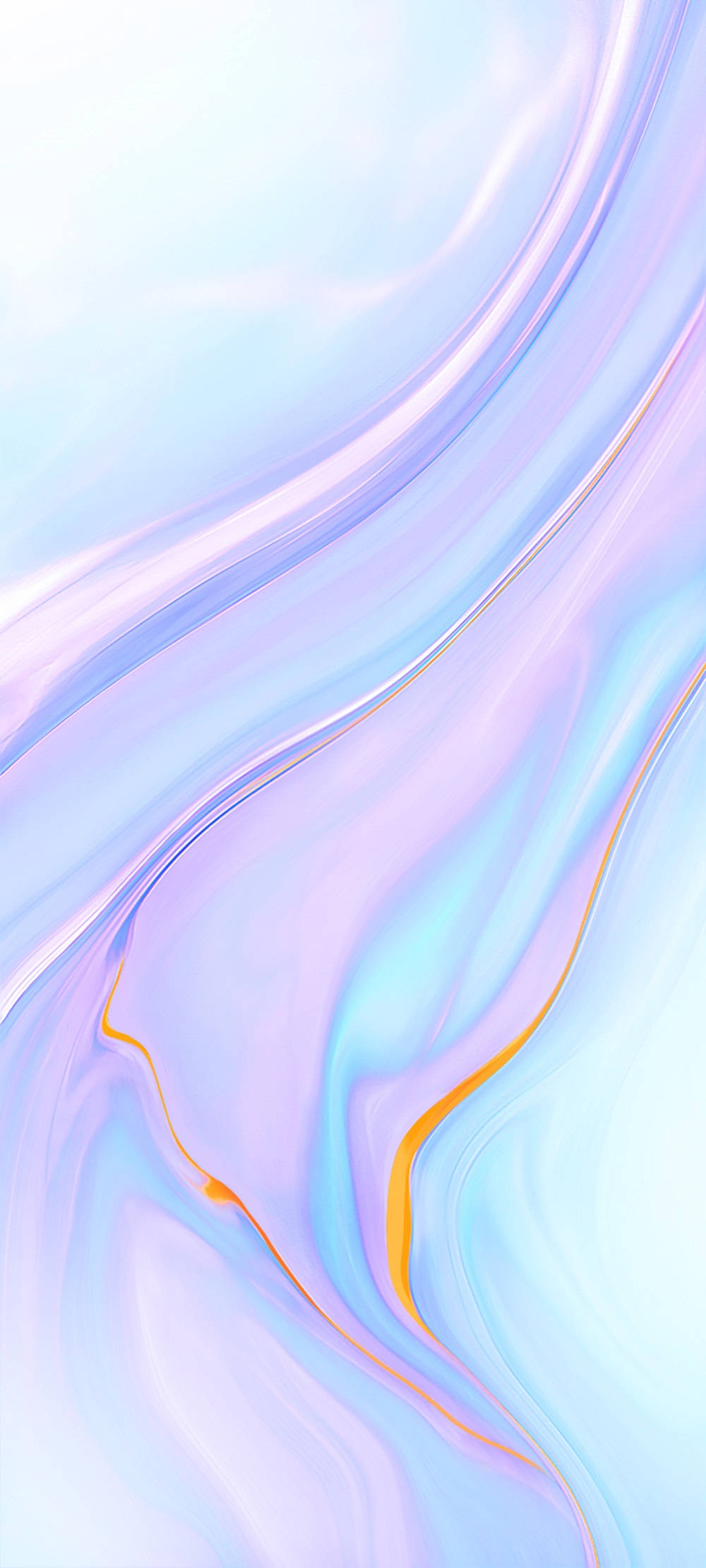 Samsung A51 udstråler moderne elegance med sine lyslilla æstetiske bølger. Wallpapers