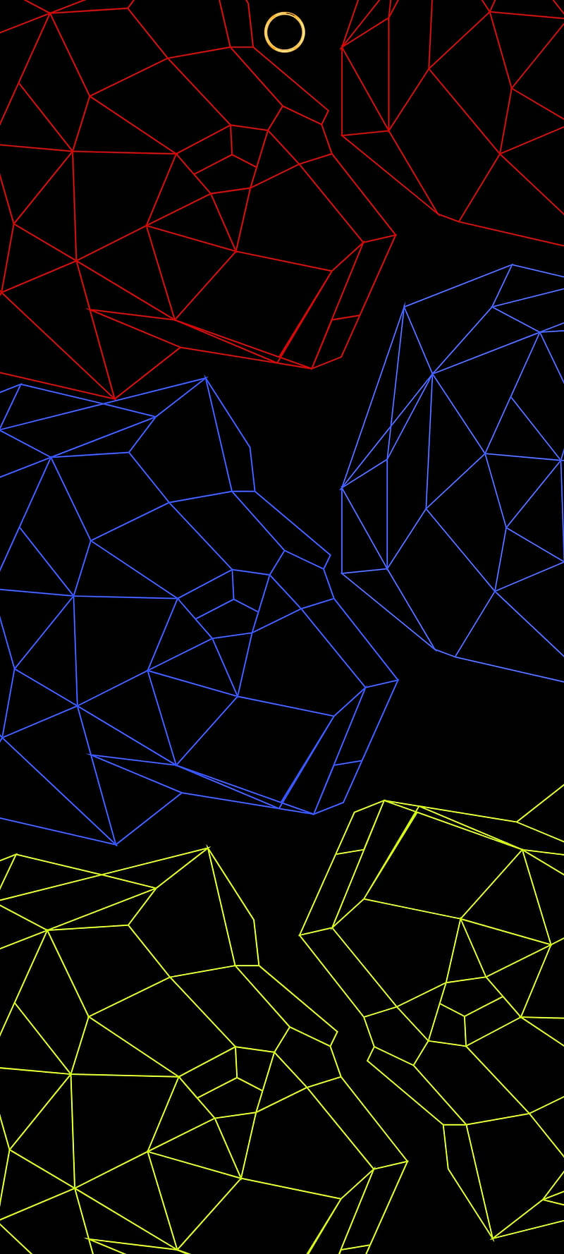 Samsung A71 3D Polygoner Wallpapers
