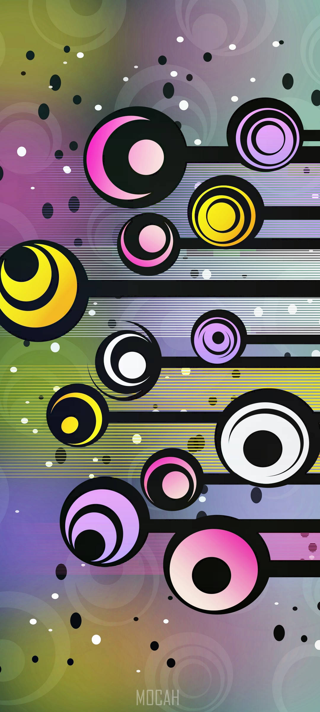 Samsung A71 abstrakte øjne Wallpapers
