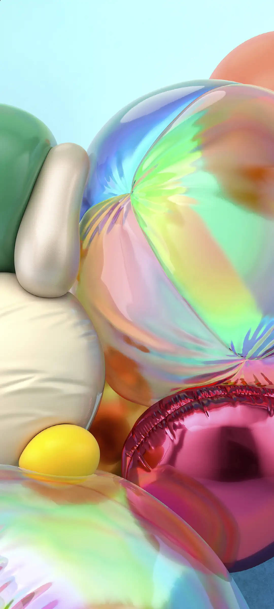 Samsung A71 sammenpressede balloner Wallpapers