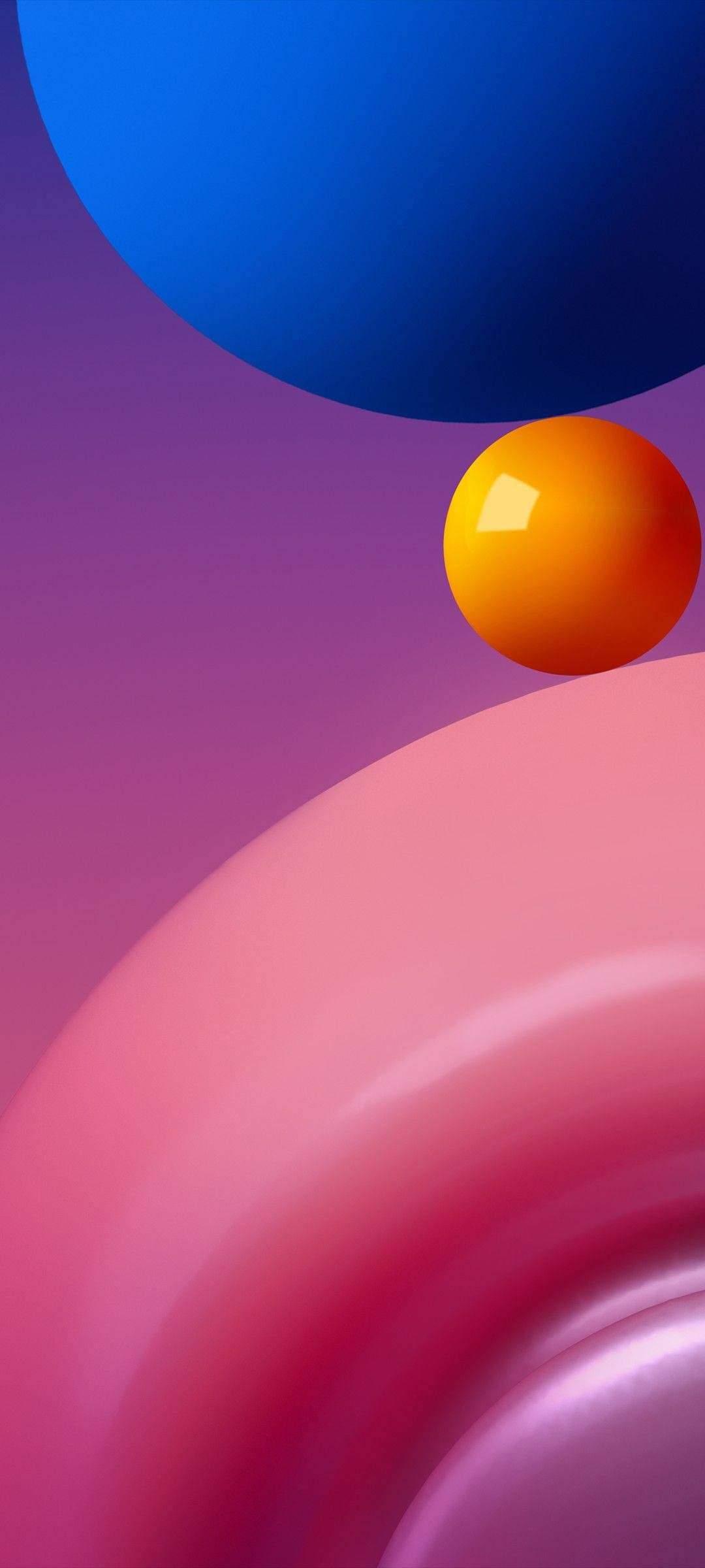 Samsung Galaxy 4K Uigennemsigtige Farvede Kugler Wallpapers