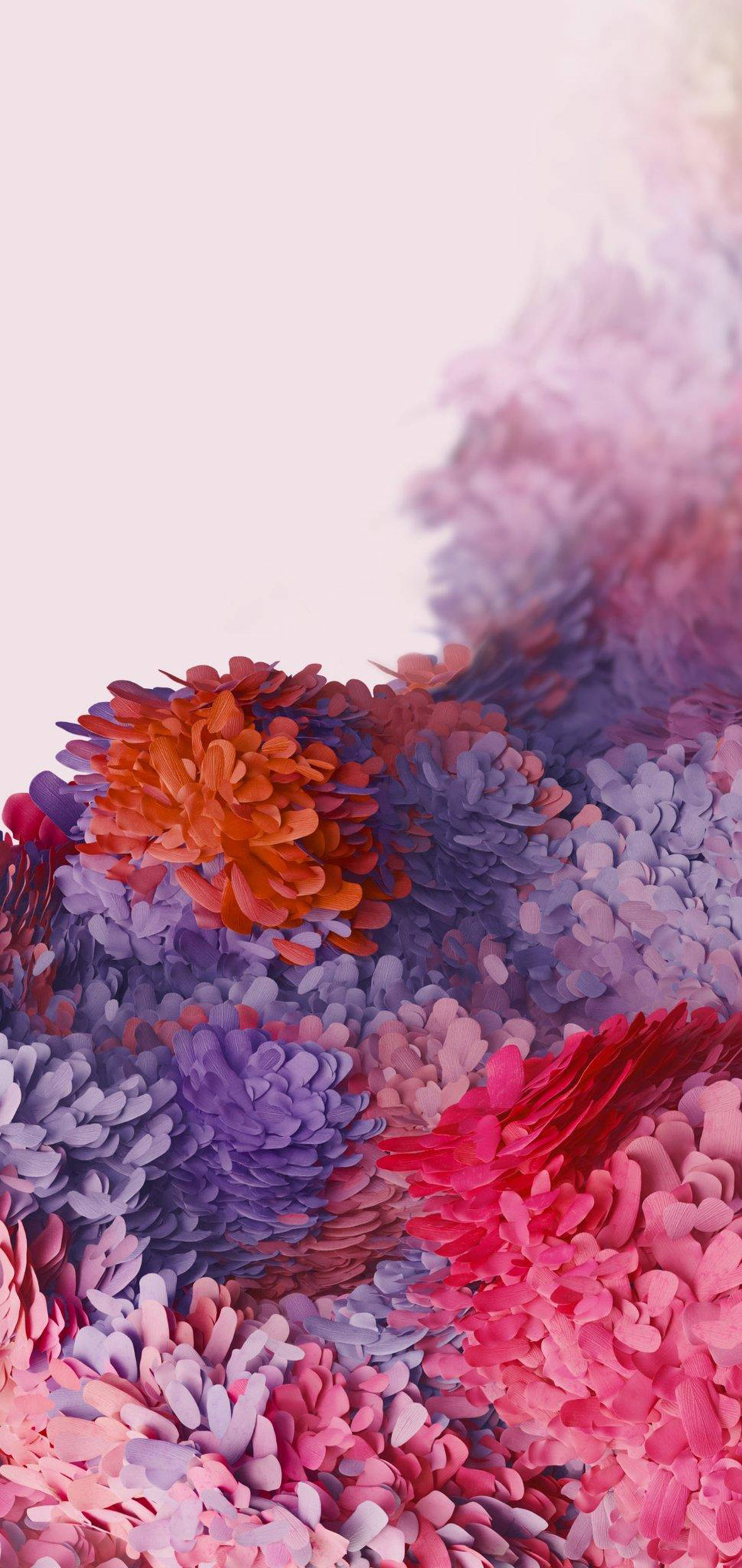 Samsung Galaxy S22 Farverige Blomster Wallpapers