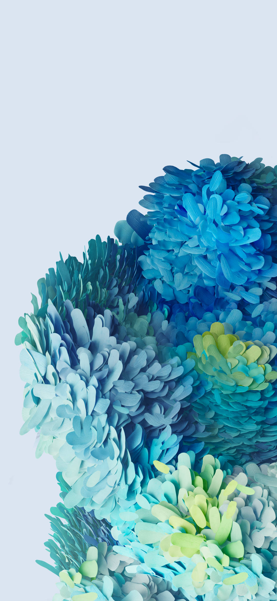 Samsung Galaxy S20 Blå Blomster Wallpapers