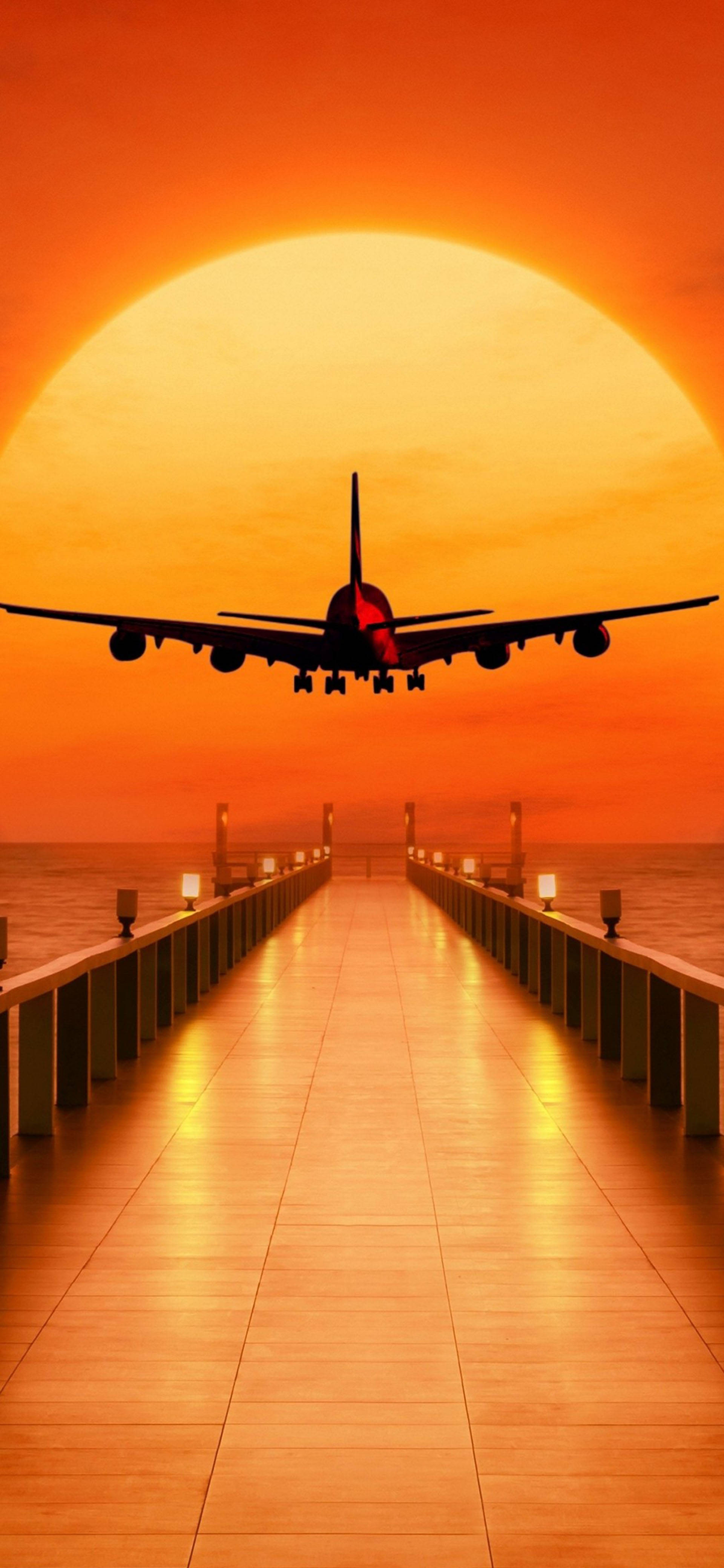 Samsung Galaxy S22 fanger en fantastisk flyrejse-udsigt Wallpapers