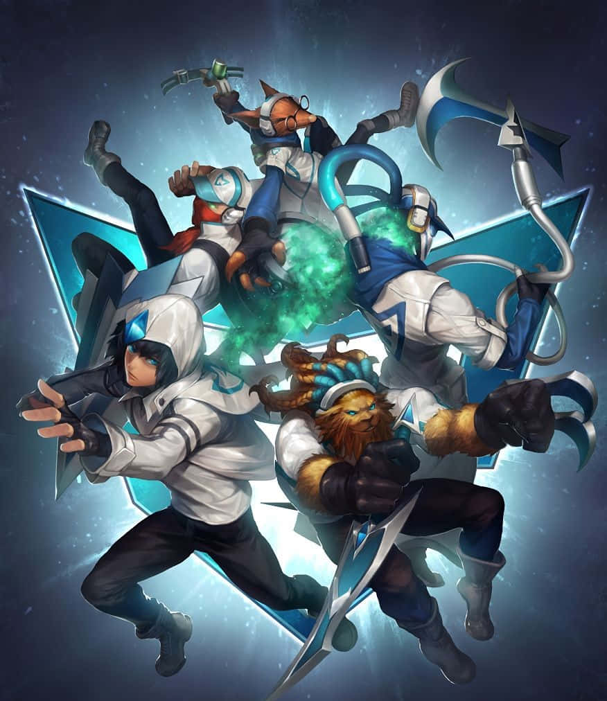 Samsung Galaxy White Pixel 3 XL League Of Legends Baggrund Wallpapers