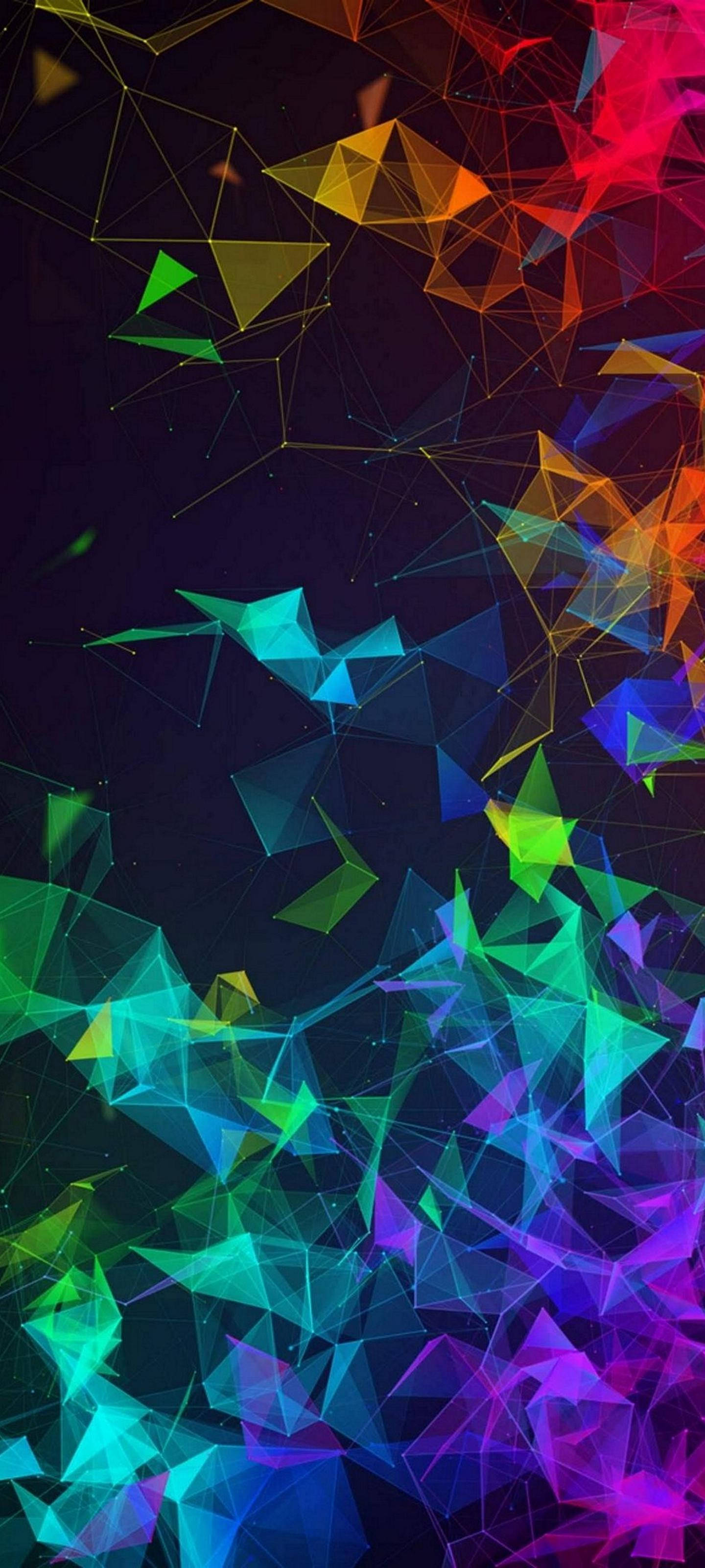 Samsung S21 Ultra Farverige trekanter Wallpapers