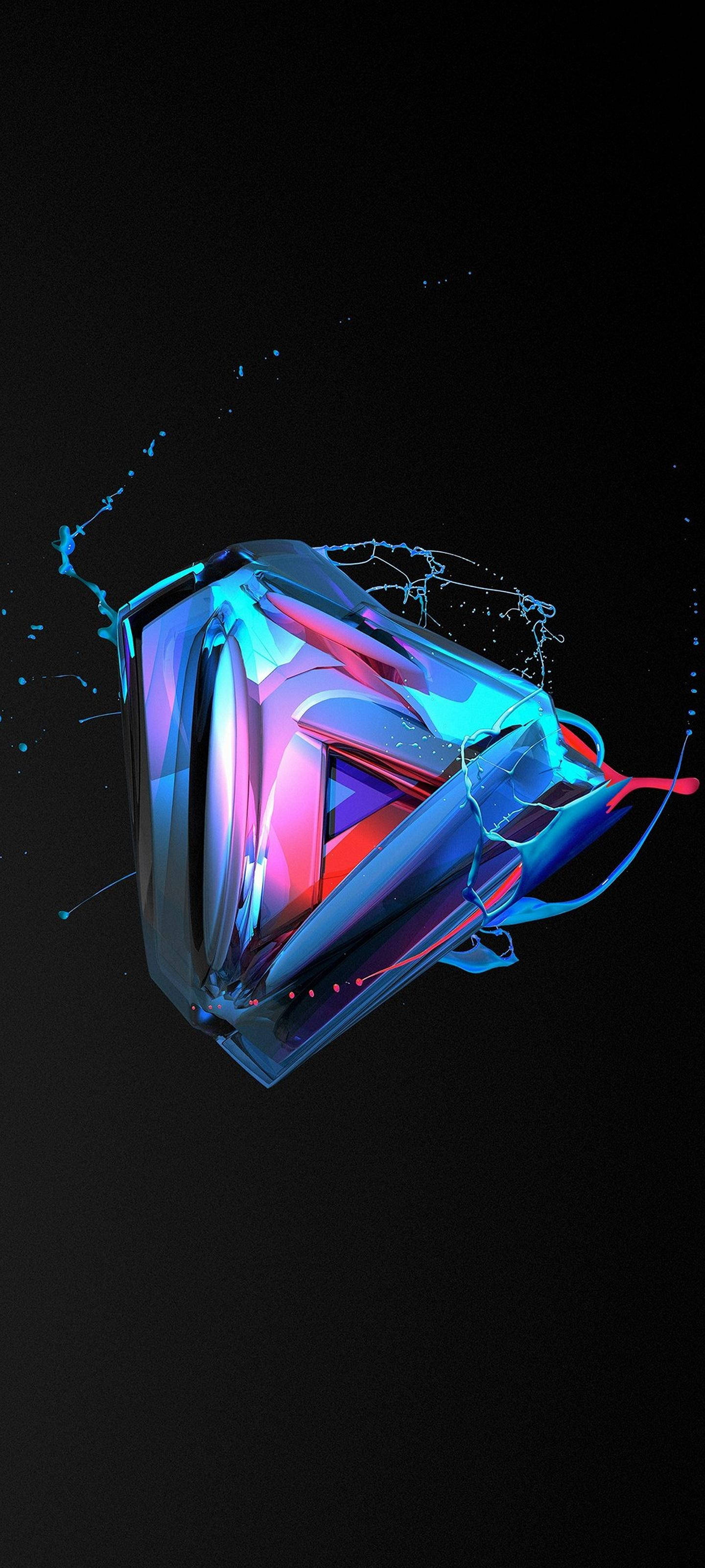 Samsung S21 Ultra Iridescerende trekant Wallpapers