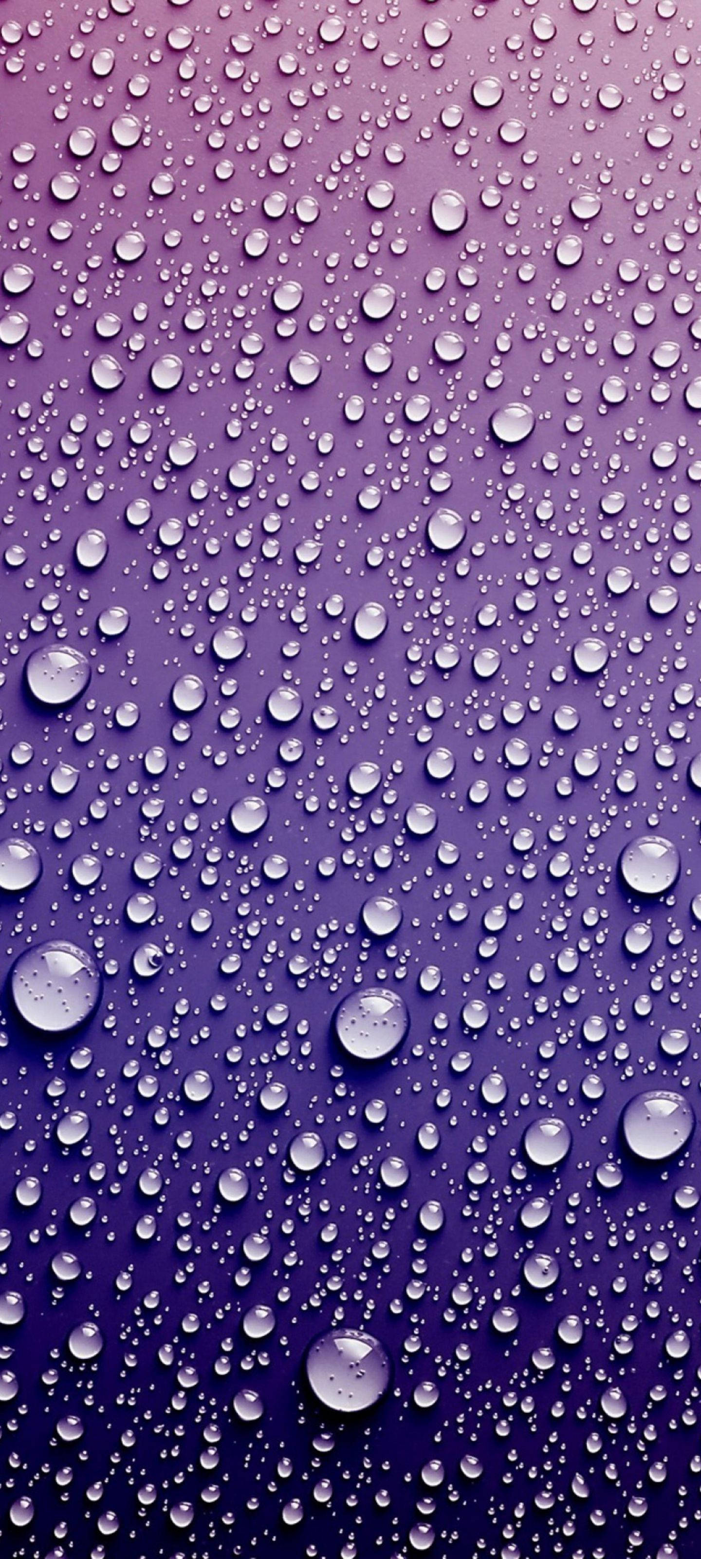 Samsung S21 Ultra med Bløde Violette Dråber Wallpapers