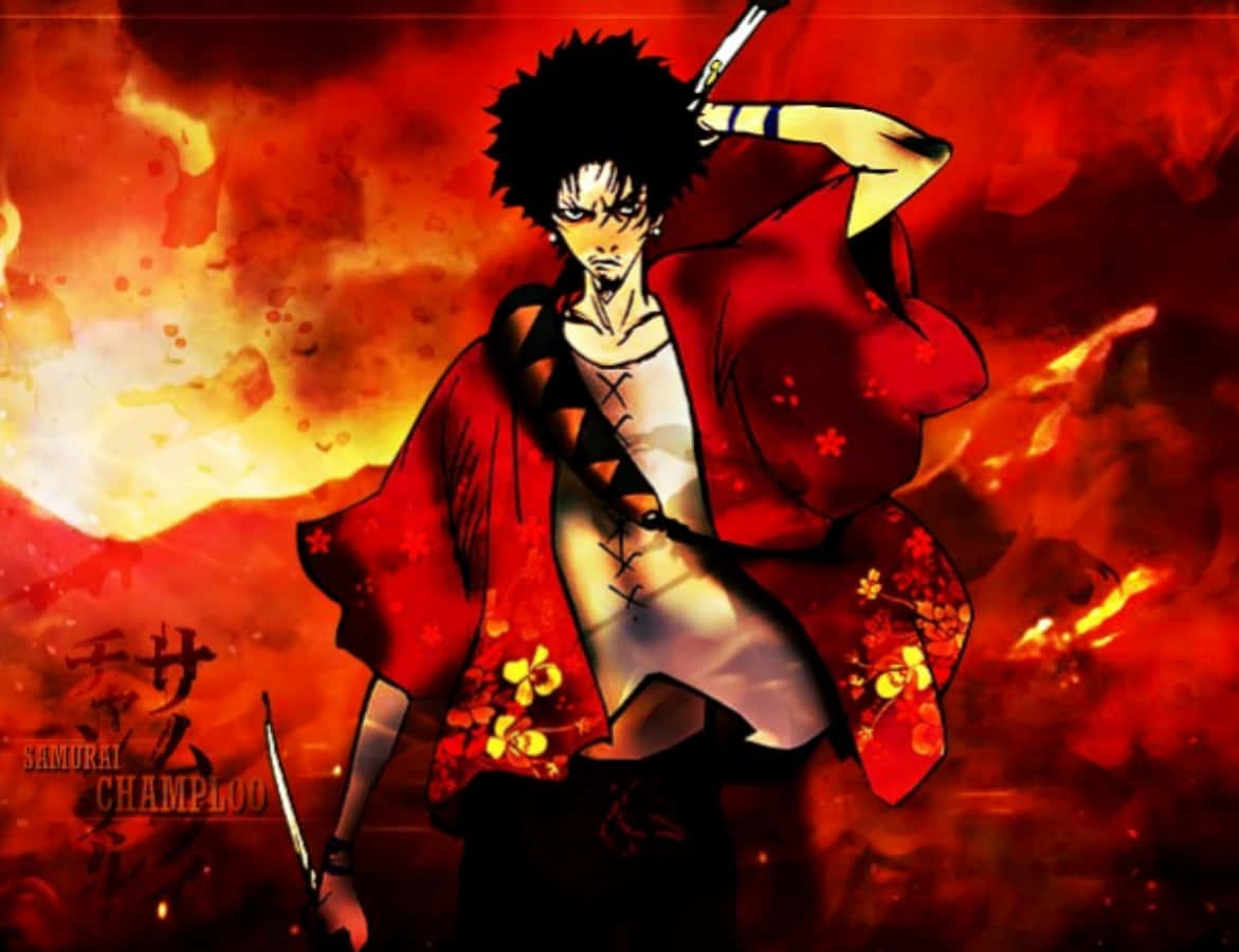 Samurai Champloo Flammende Mugen Billede Wallpapers