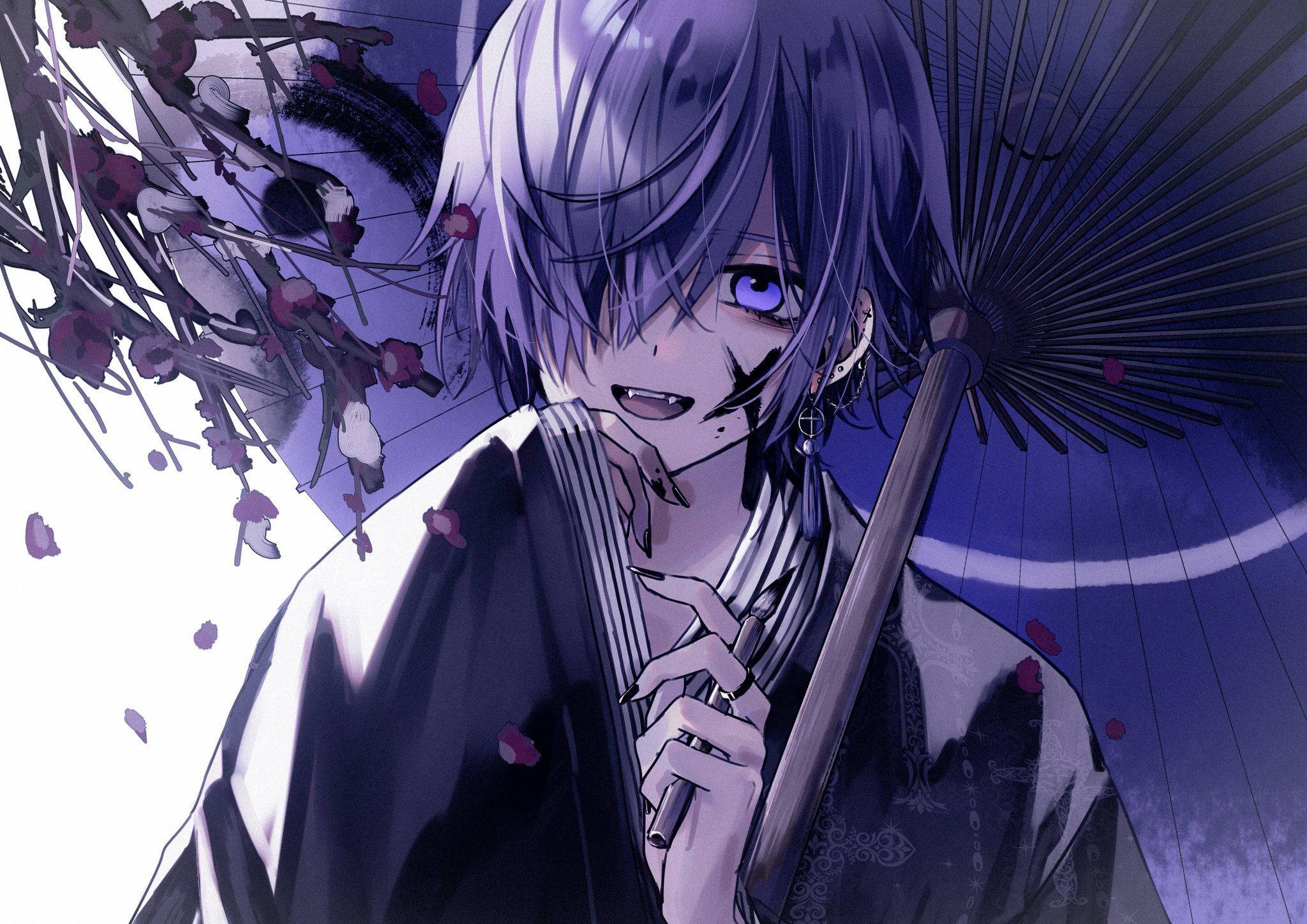 Samurai dreng edgy anime profilbillede Wallpapers